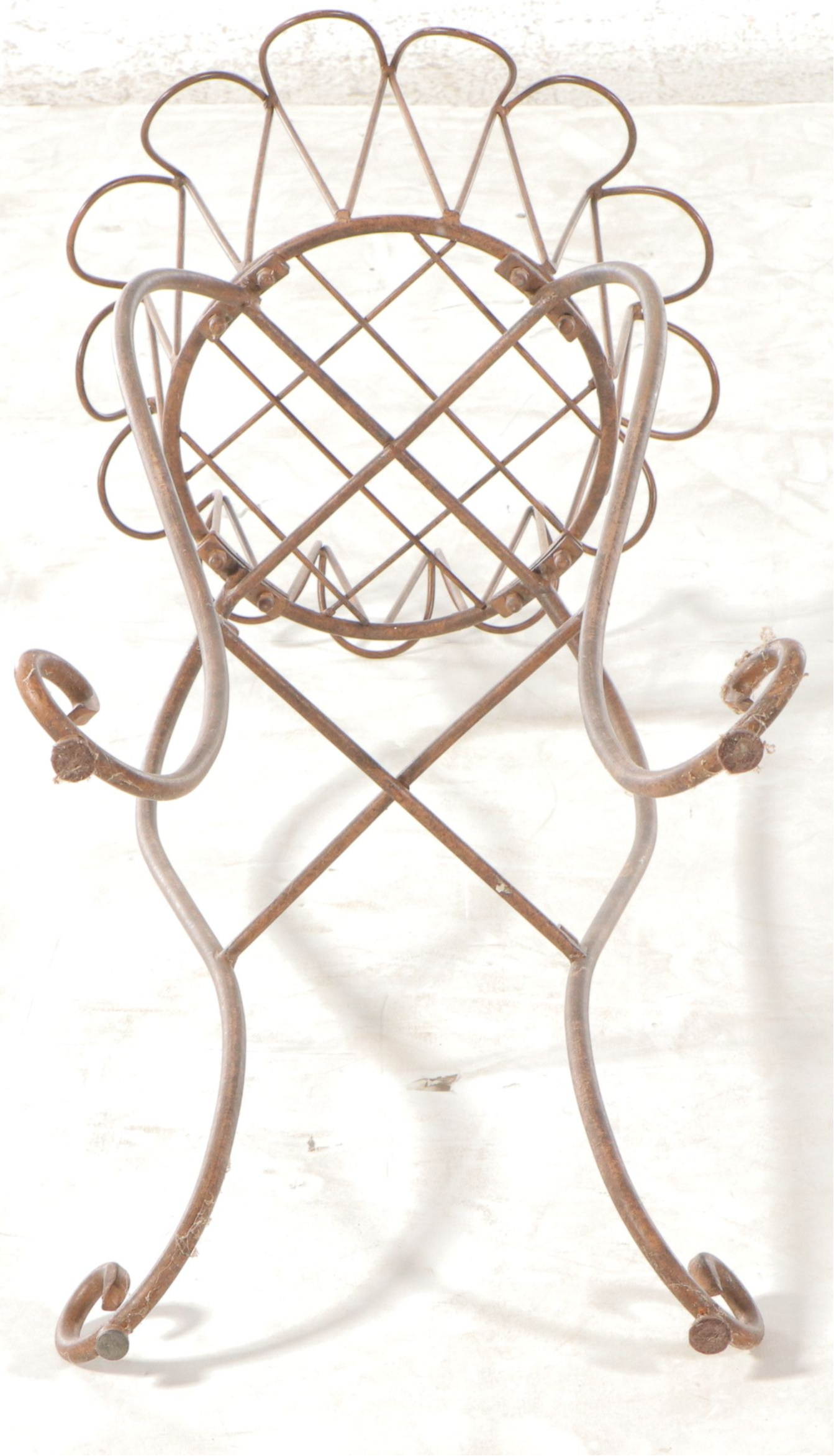 Metal Mirror Top Accent Table with Metal Plant Stand