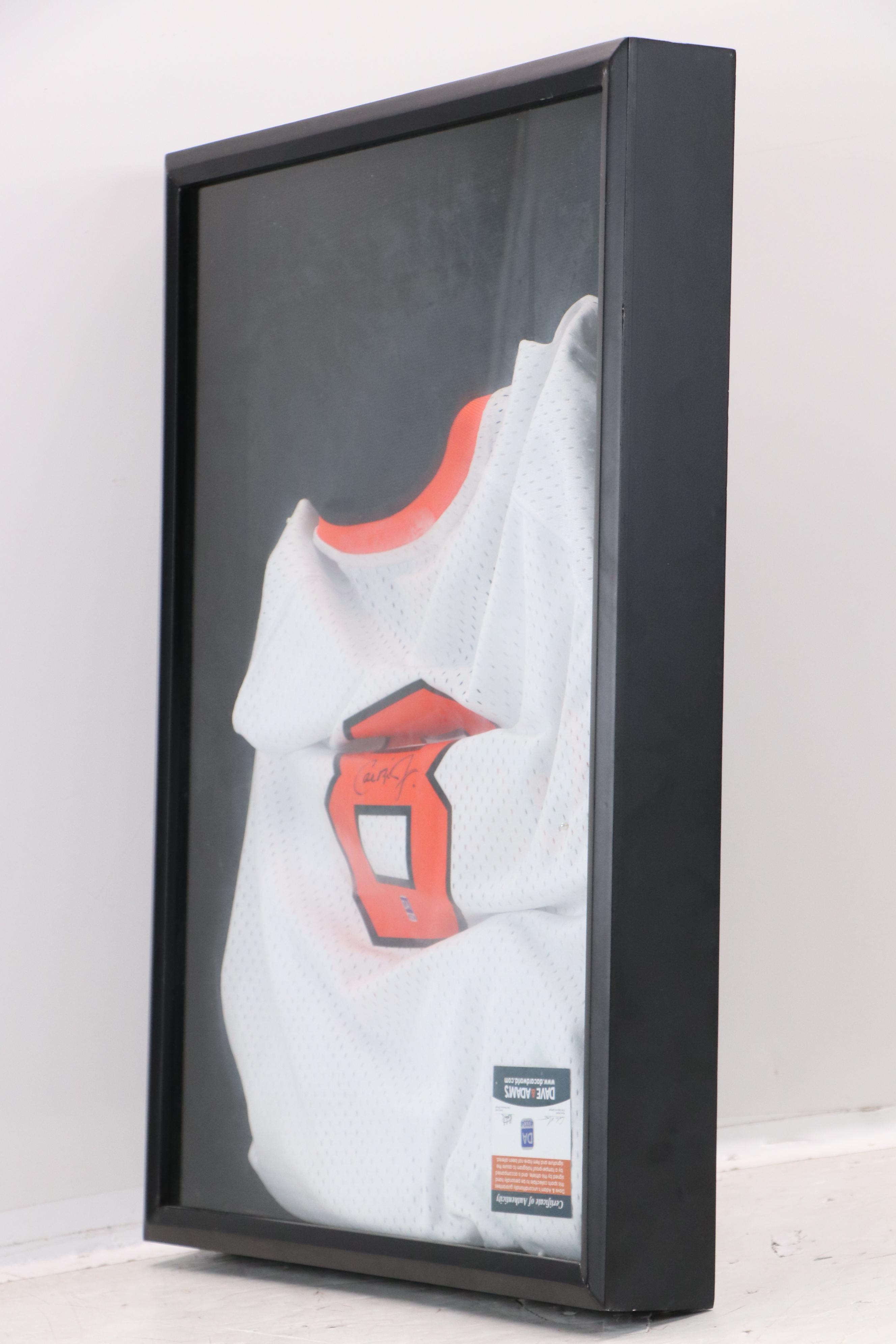 Cal Ripken Jr. Signed Baseball Jersey in Shadowbox Frame