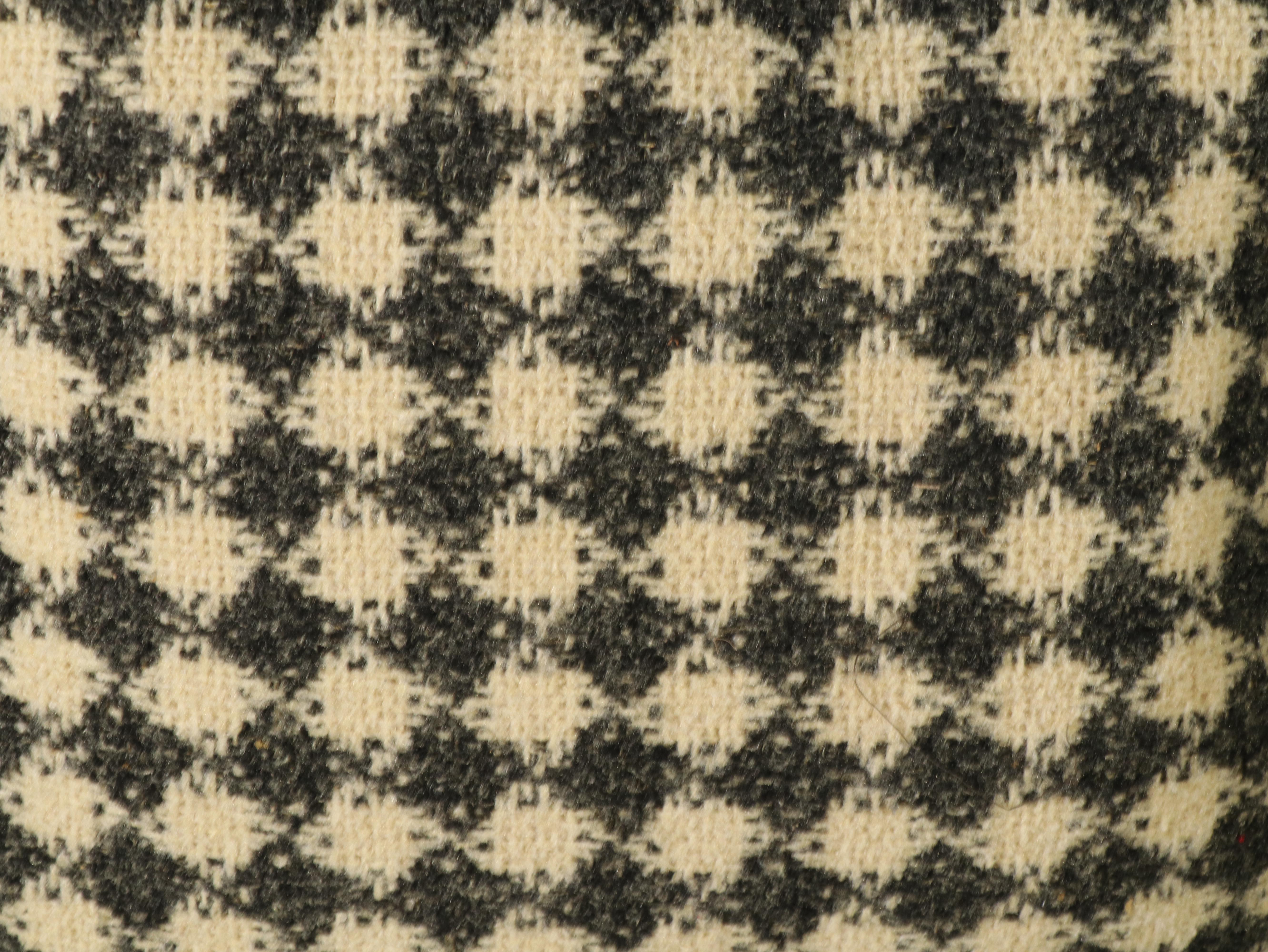 Rowe Furniture Mid Century Modern Woven Checkered Sofa