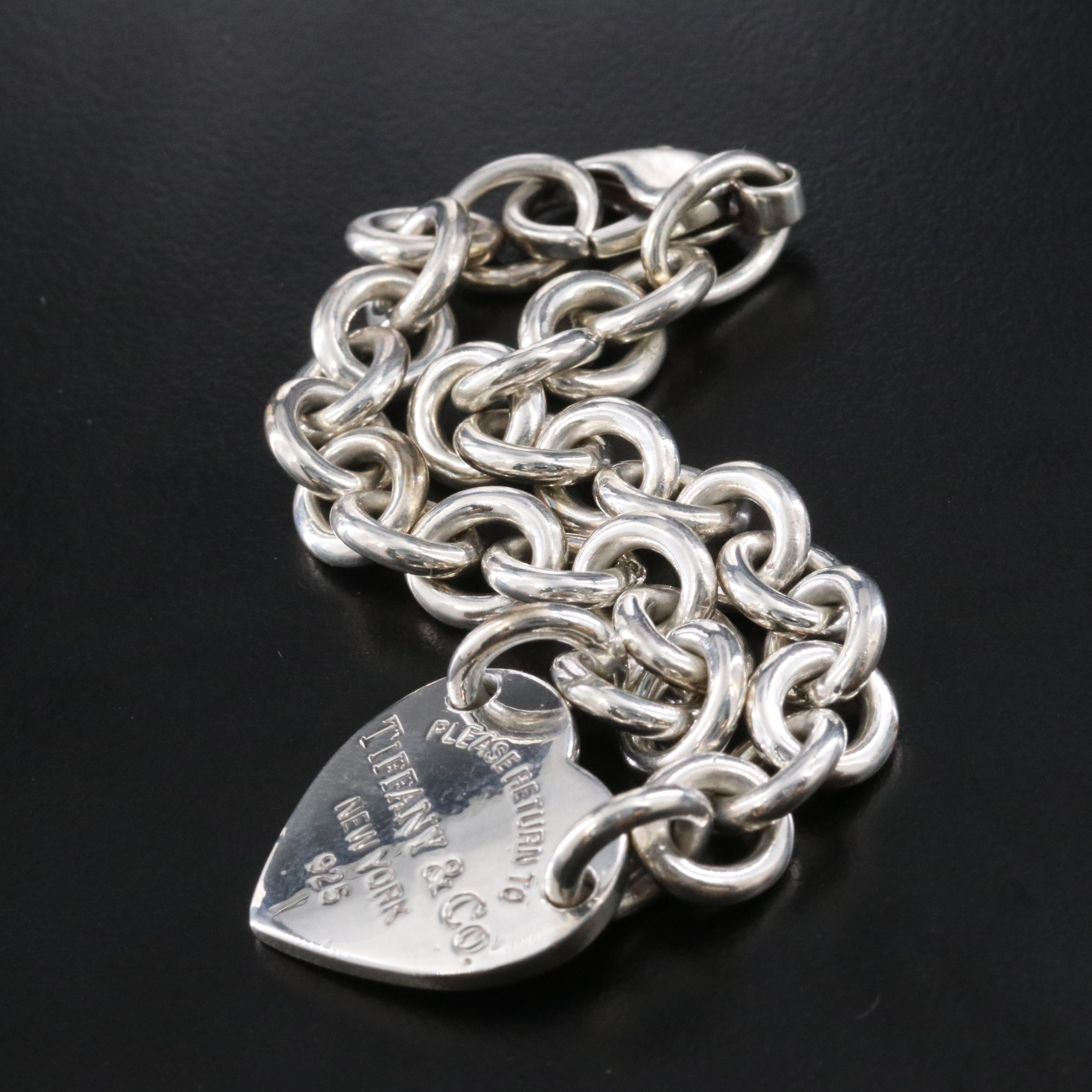 Tiffany & Co. Return to Tiffany Sterling Heart Tag Bracelet