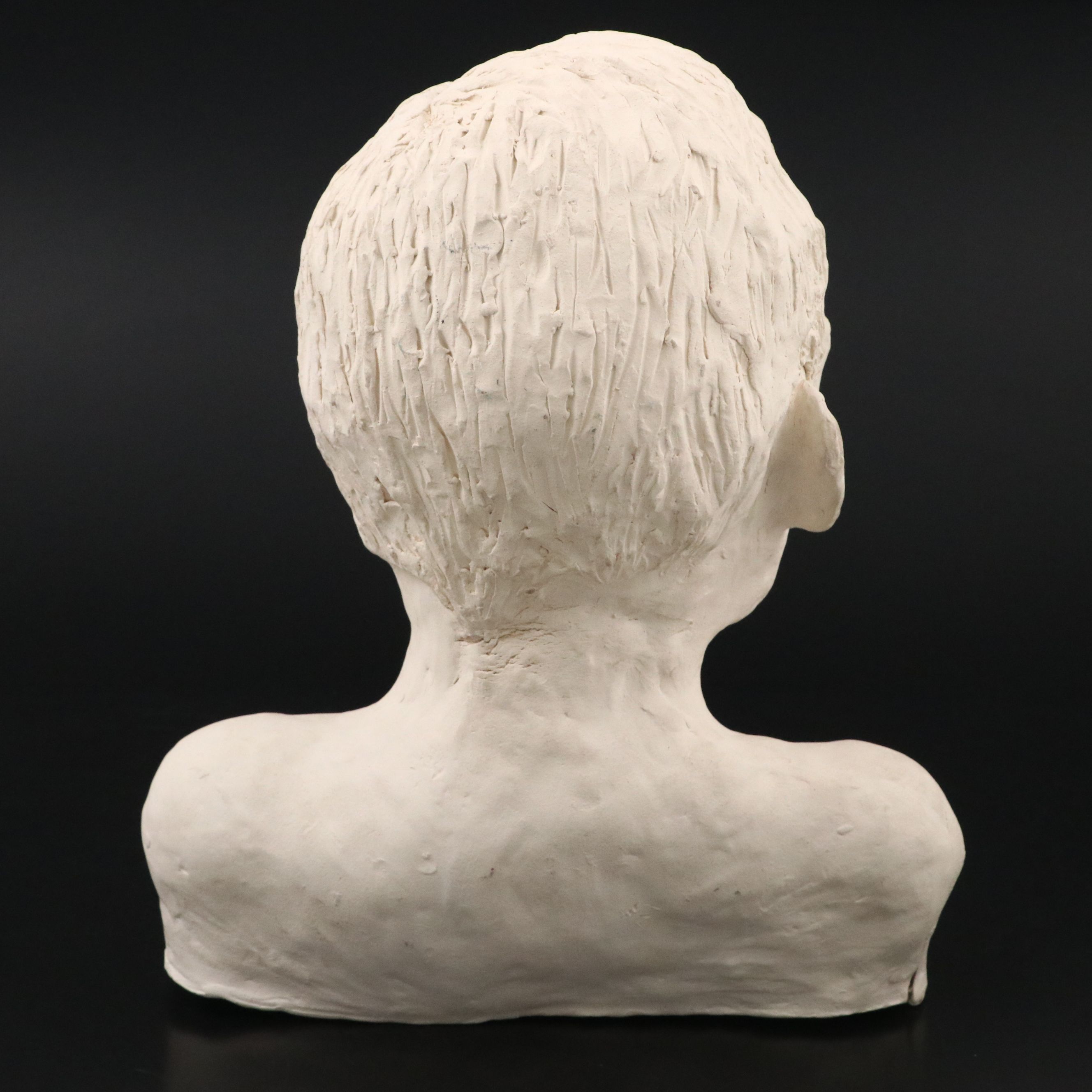 Hand-Sculpted Clay Quarter-Length Bust