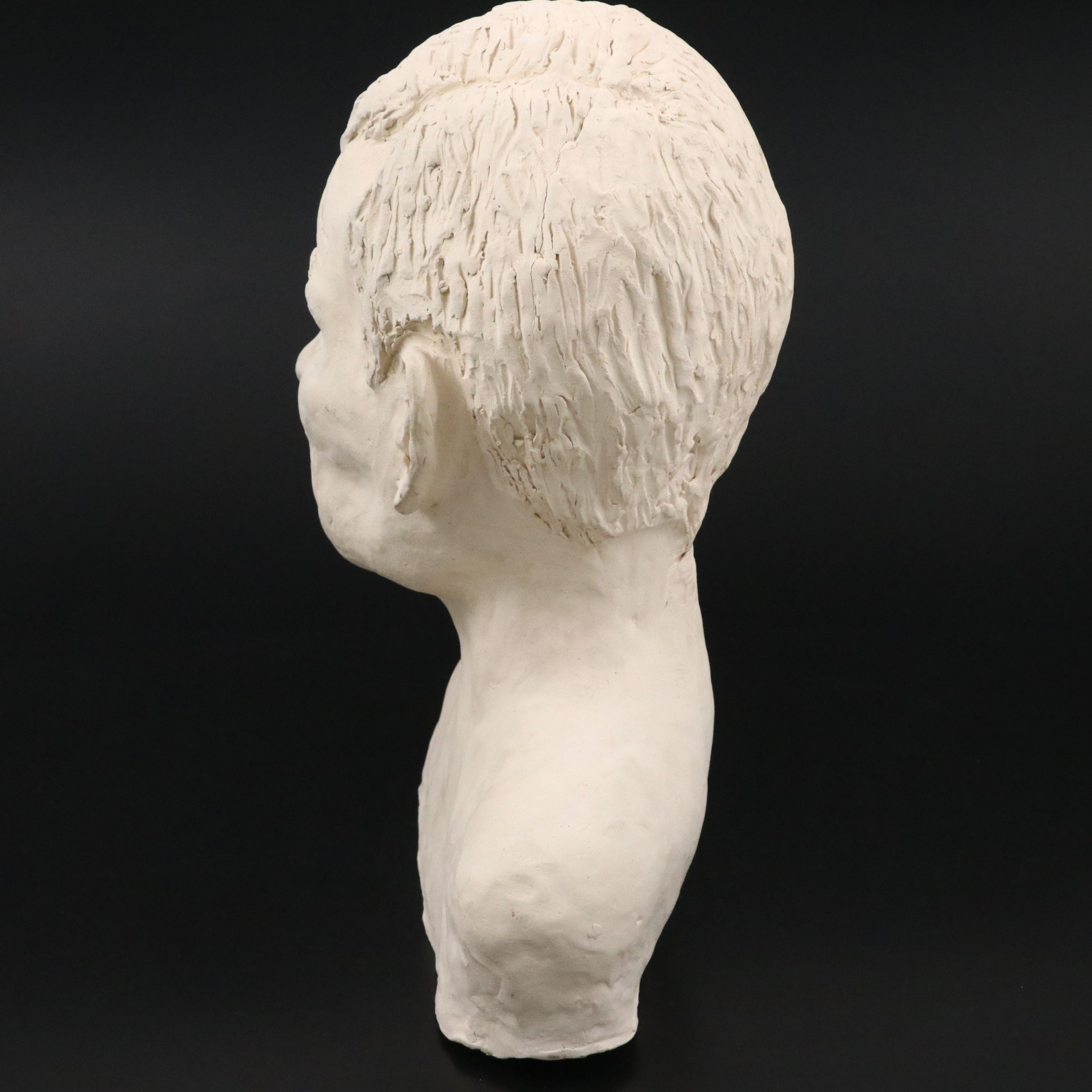 Hand-Sculpted Clay Quarter-Length Bust