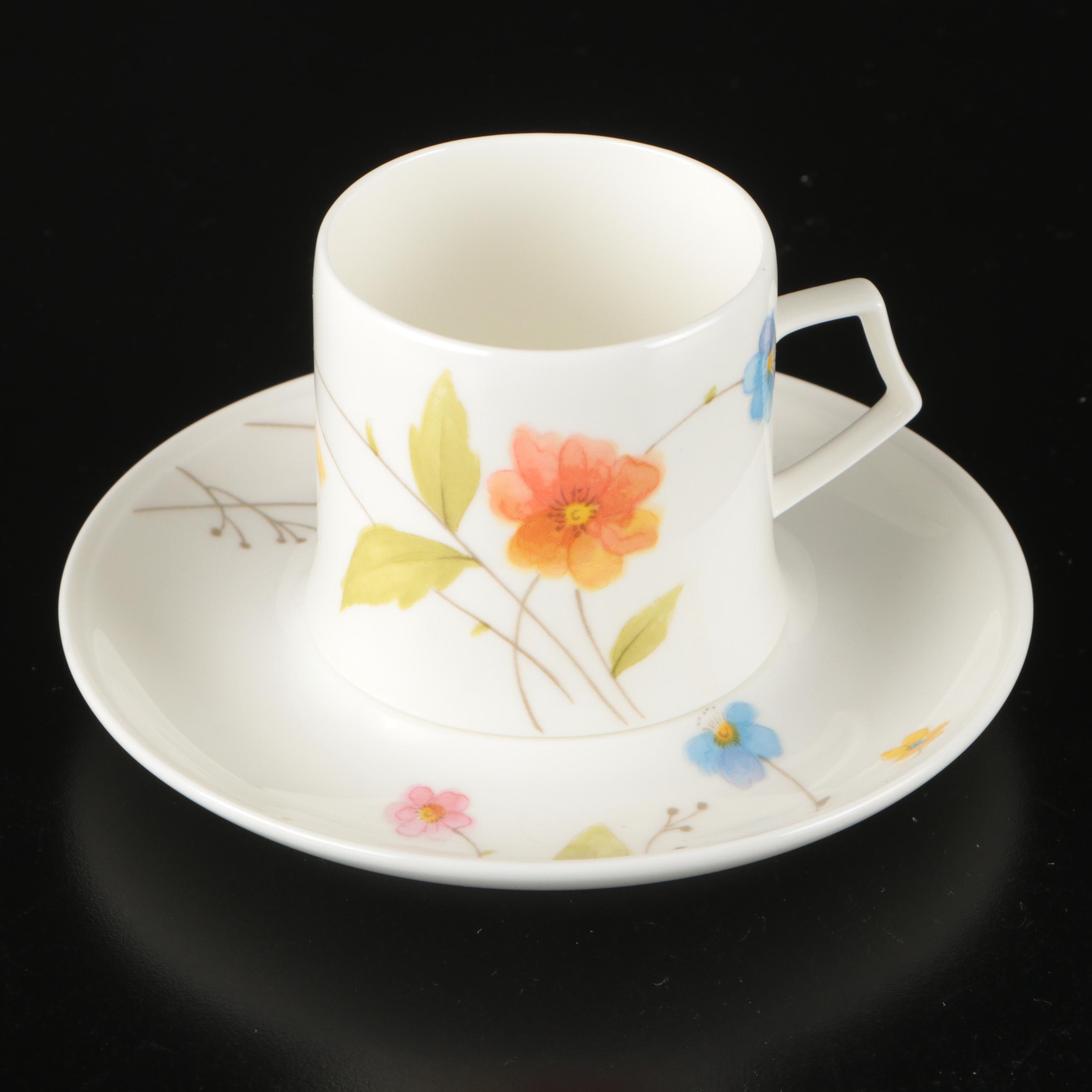 Mikasa "Just Flowers" and Chikusa "Gold Castle" Porcelain Teaware