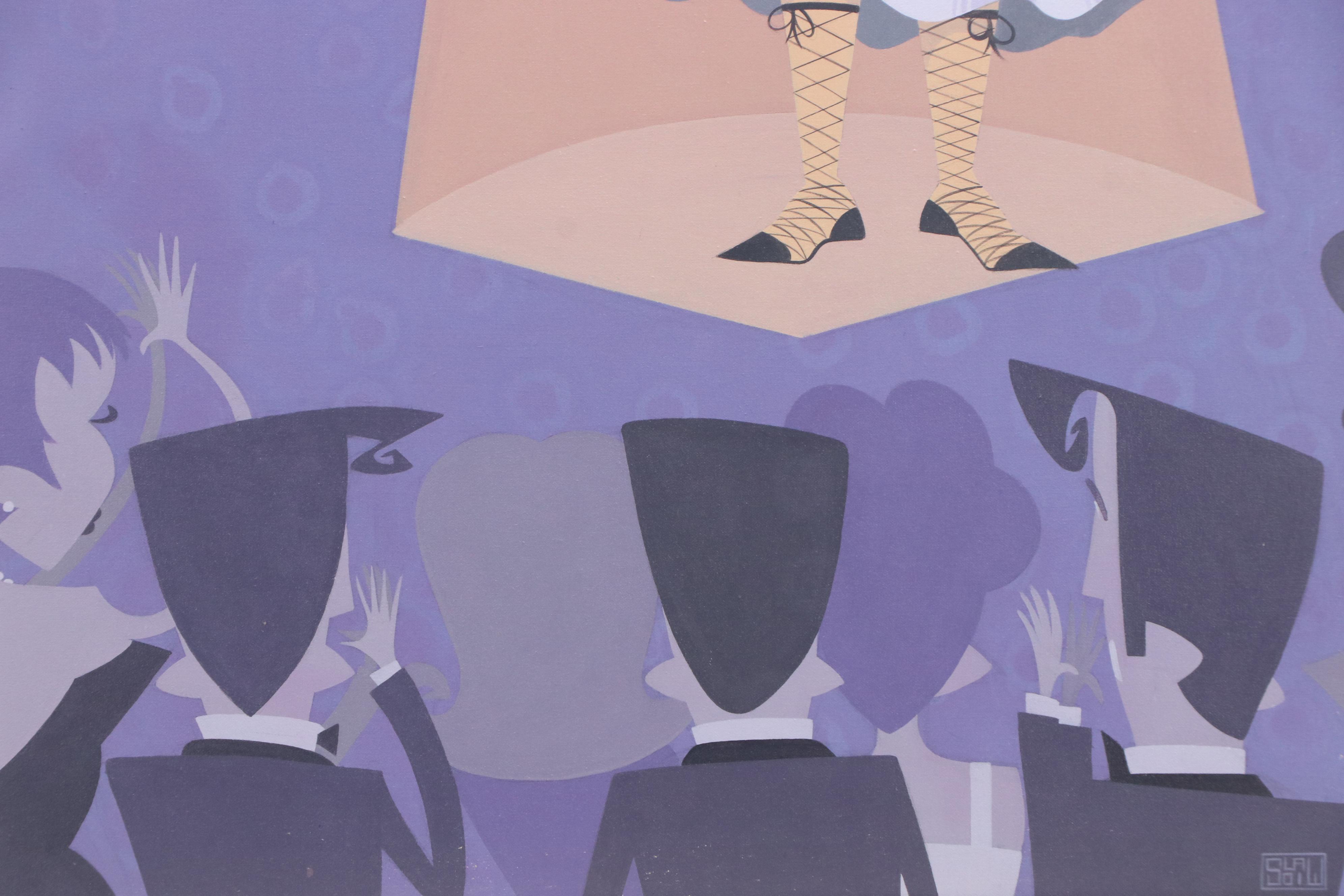 Kevin Stanislawski Stylized Acrylic Painting of Viking Opera Singer