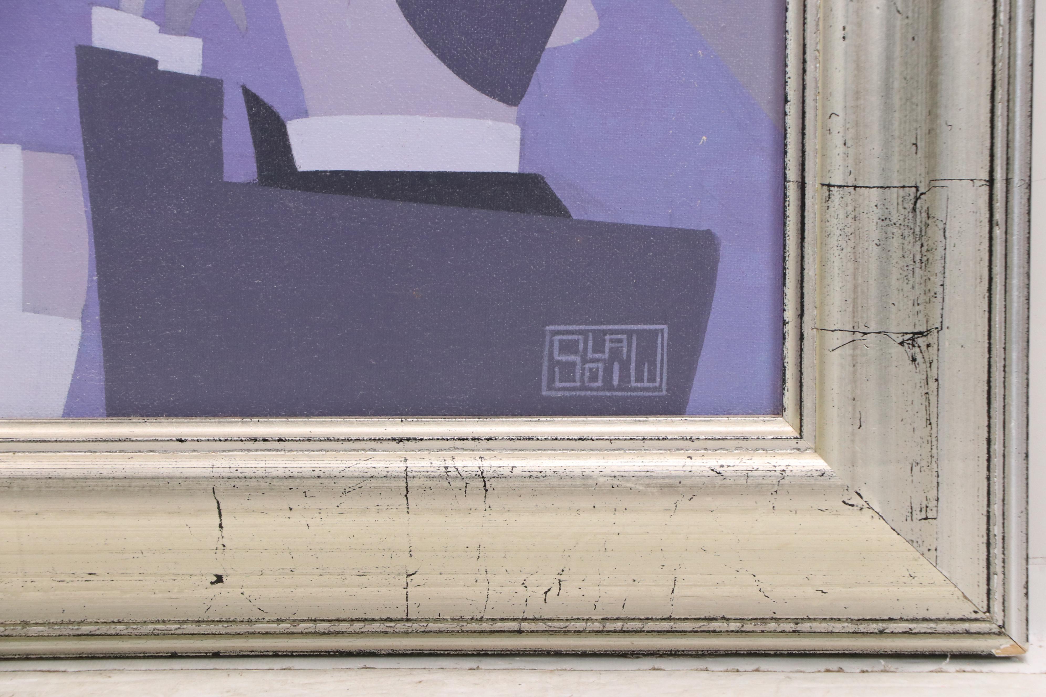 Kevin Stanislawski Stylized Acrylic Painting of Viking Opera Singer