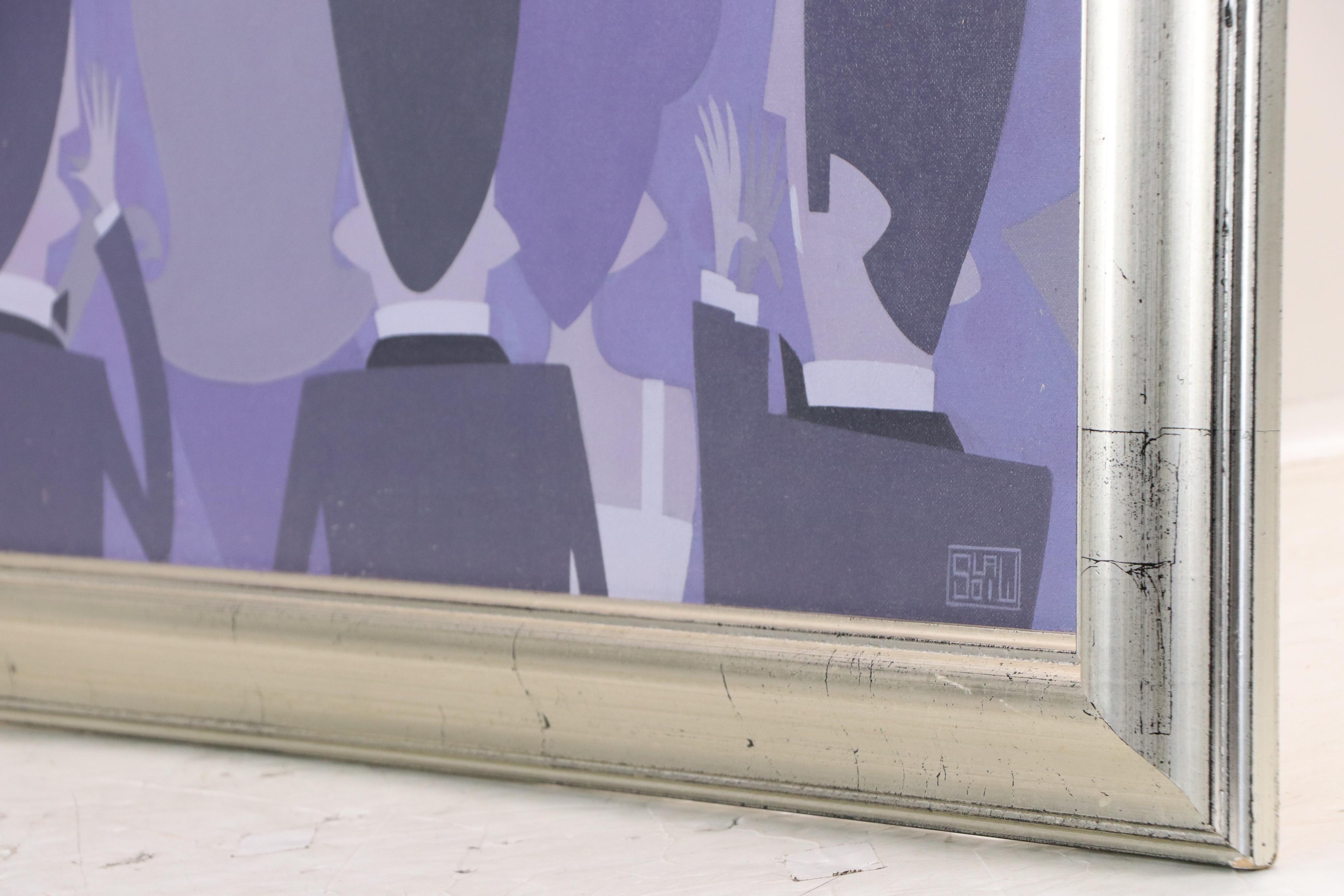 Kevin Stanislawski Stylized Acrylic Painting of Viking Opera Singer