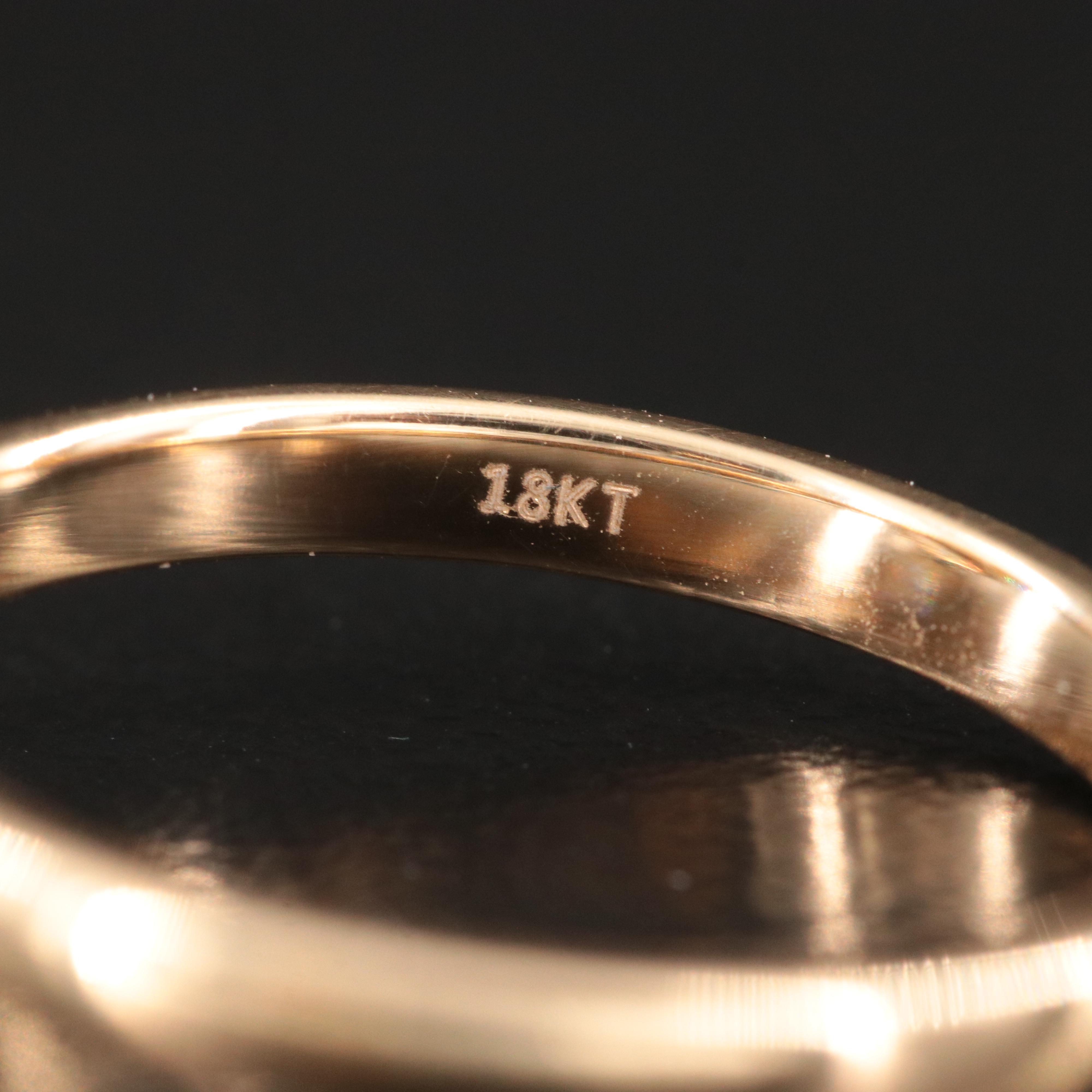 18K 4.09 CT Lab Grown Diamond Solitaire Ring with IGI Report