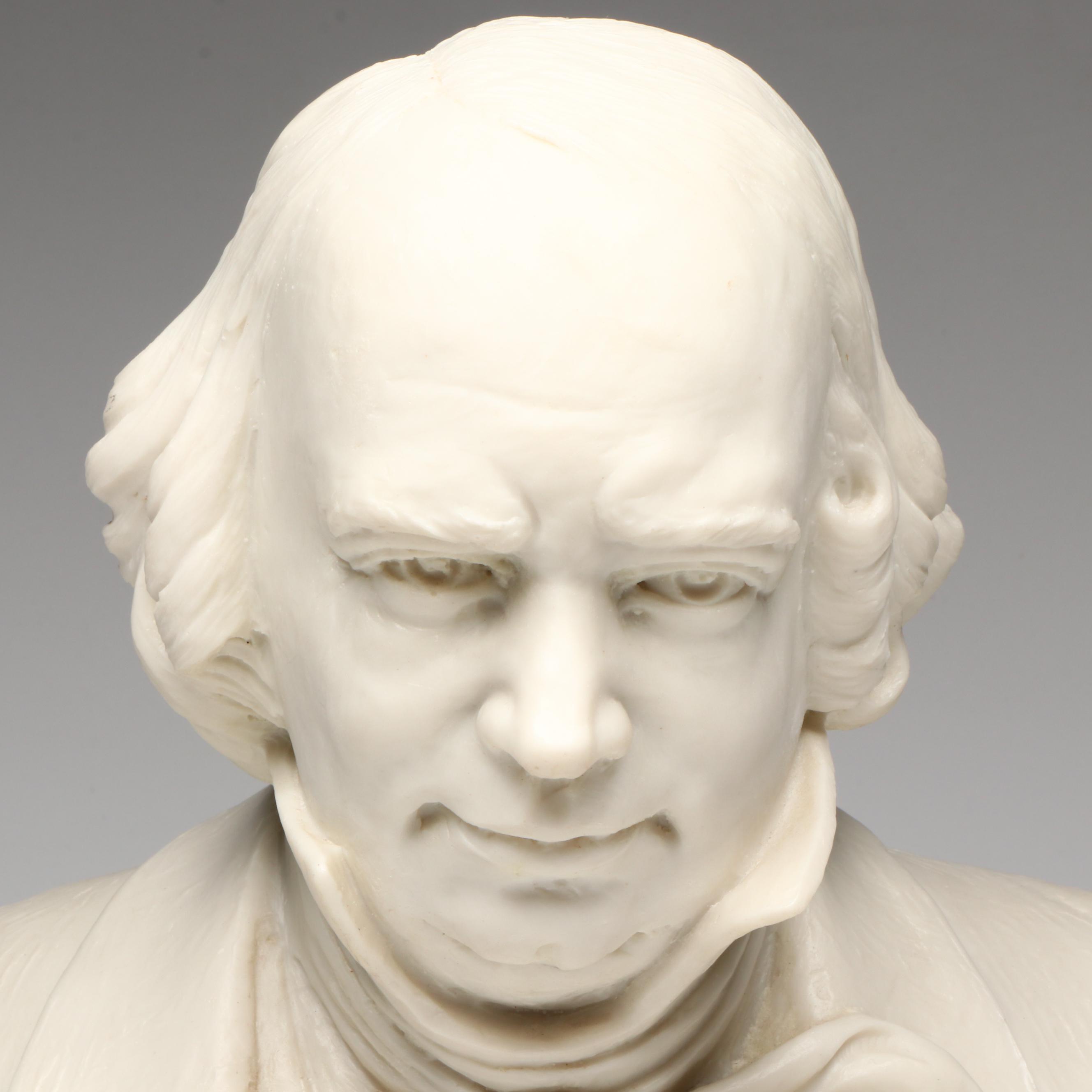 Karl Alfred Quilter Portrait Bust "Dr Willard Richards, " 1996