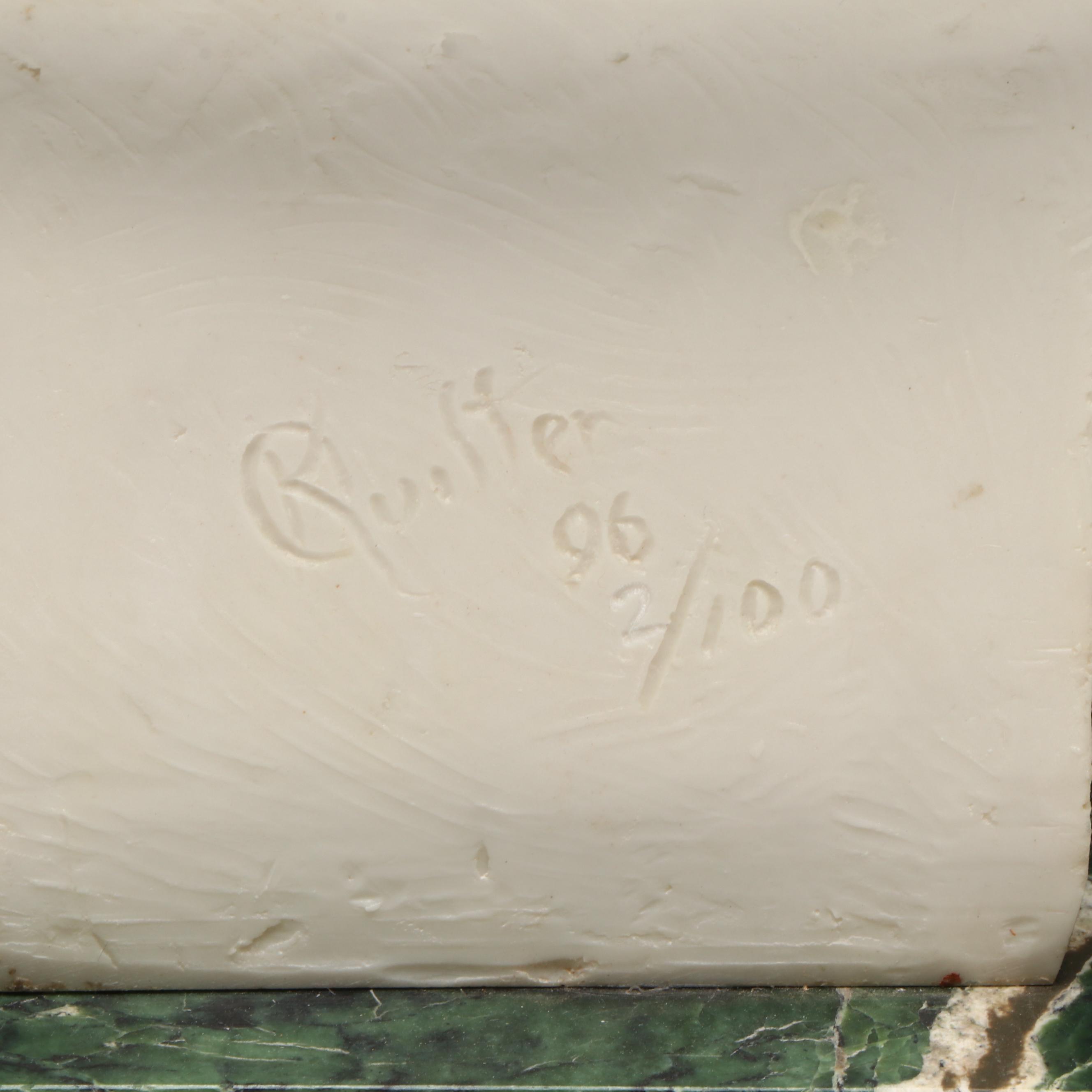 Karl Alfred Quilter Portrait Bust "Dr Willard Richards, " 1996