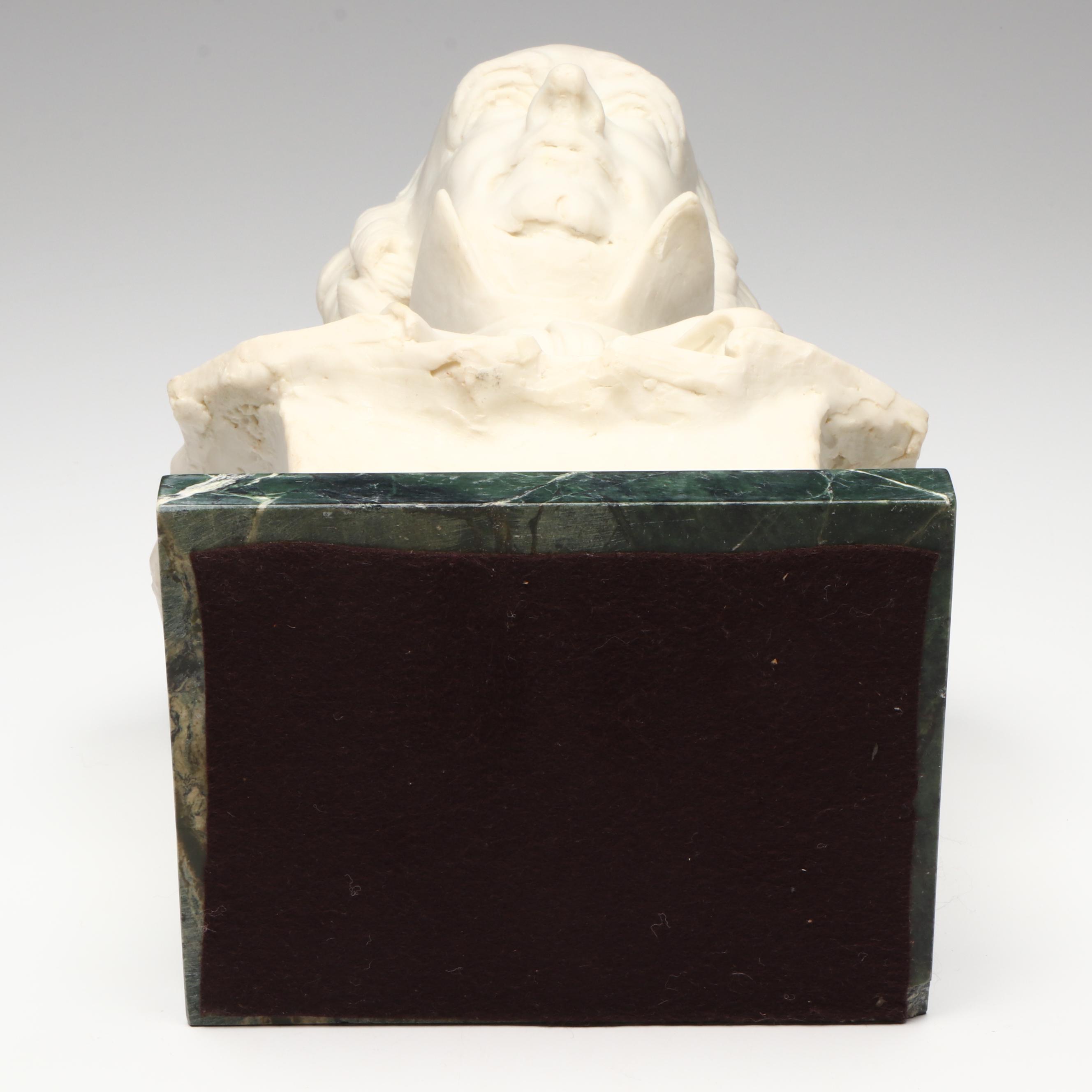 Karl Alfred Quilter Portrait Bust "Dr Willard Richards, " 1996