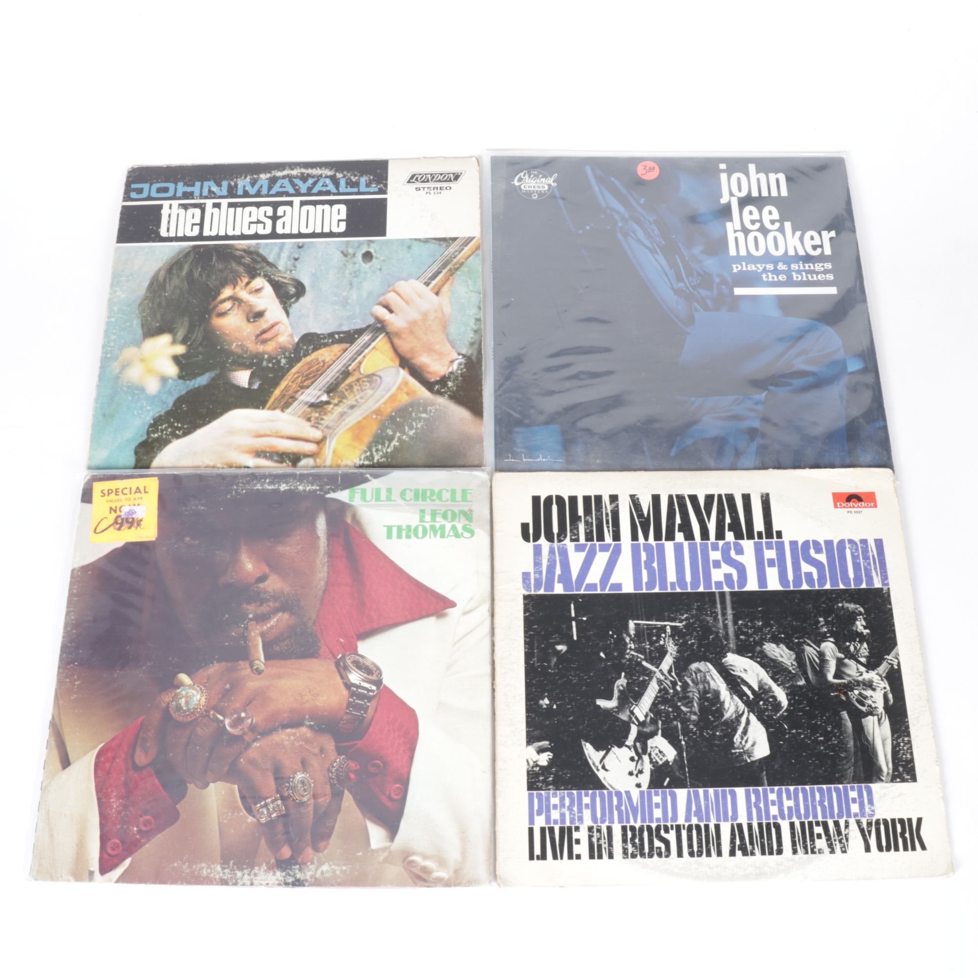 John Lee Hooker, John Mayall, Lightnin' Hopkins and Other Blues and Jazz Records