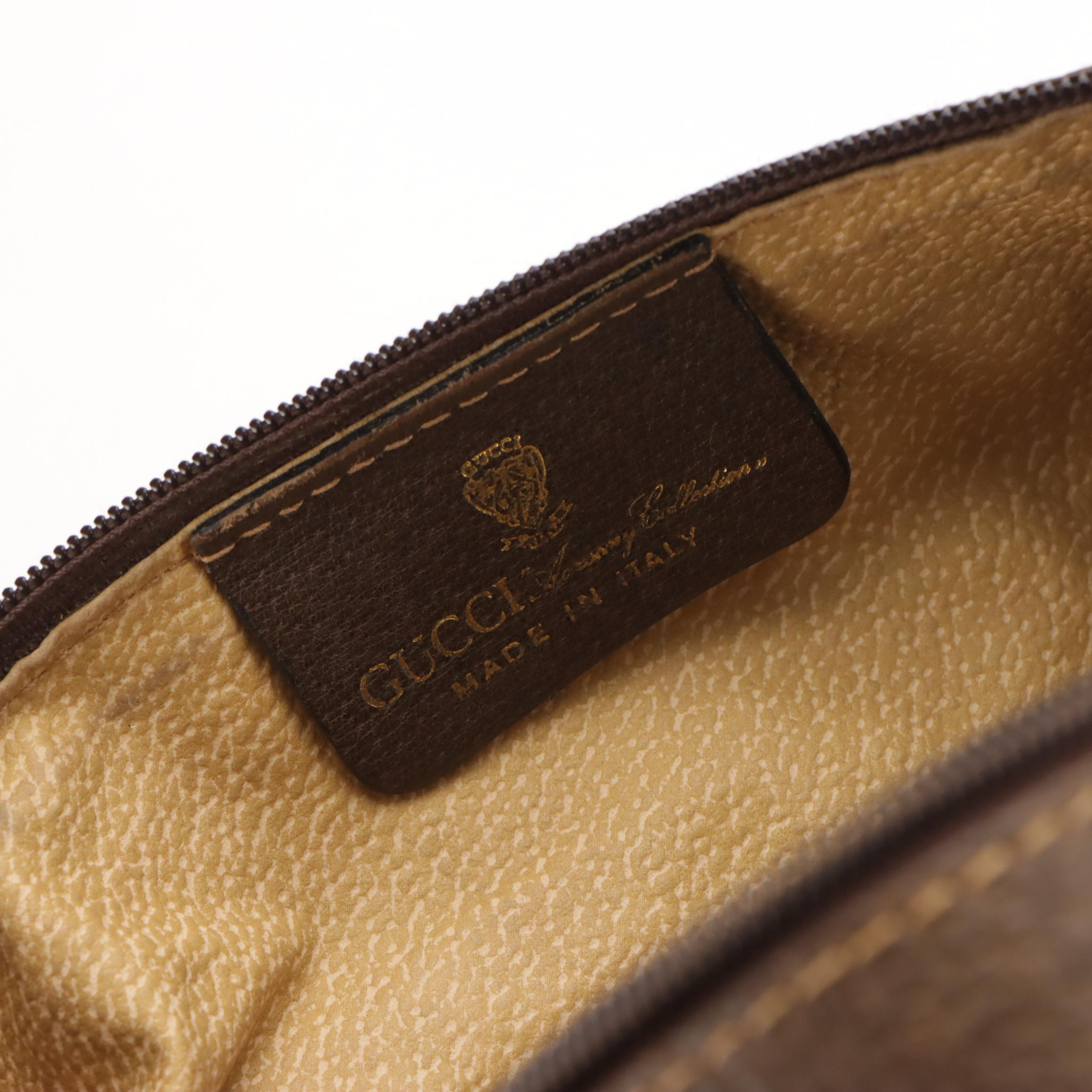 Gucci Accessory Collection GG Supreme Canvas, Web Stripe & Leather Boston Bag