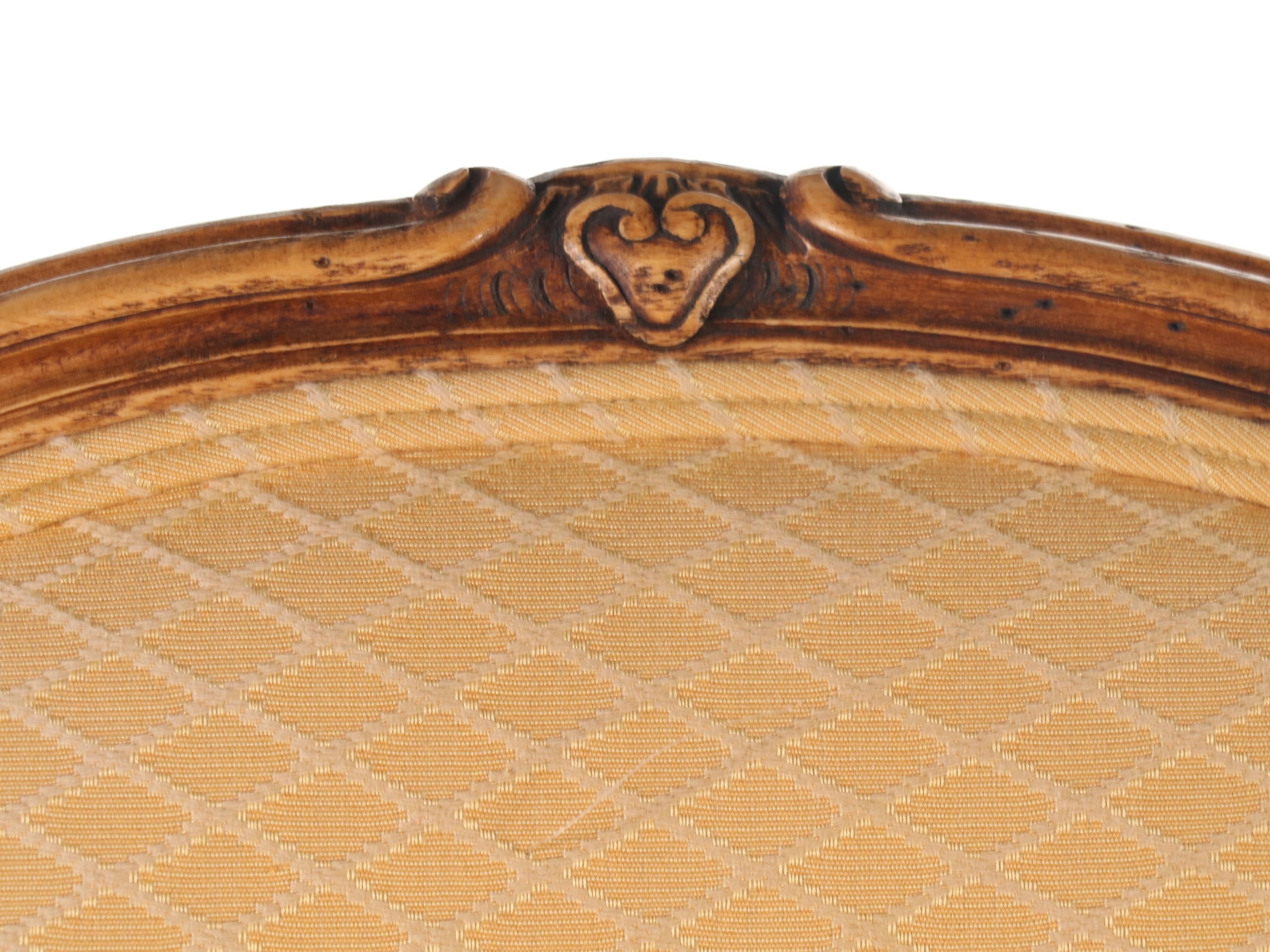 Louis XV Style Upholstered Fauteuil