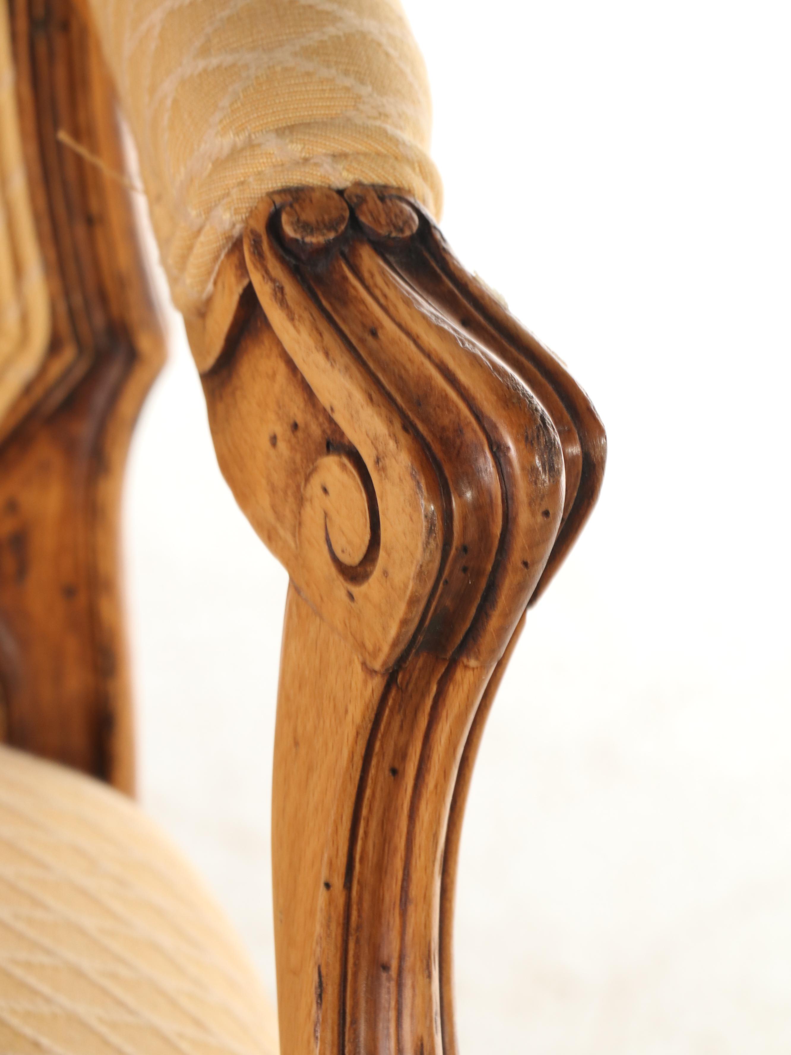 Louis XV Style Upholstered Fauteuil