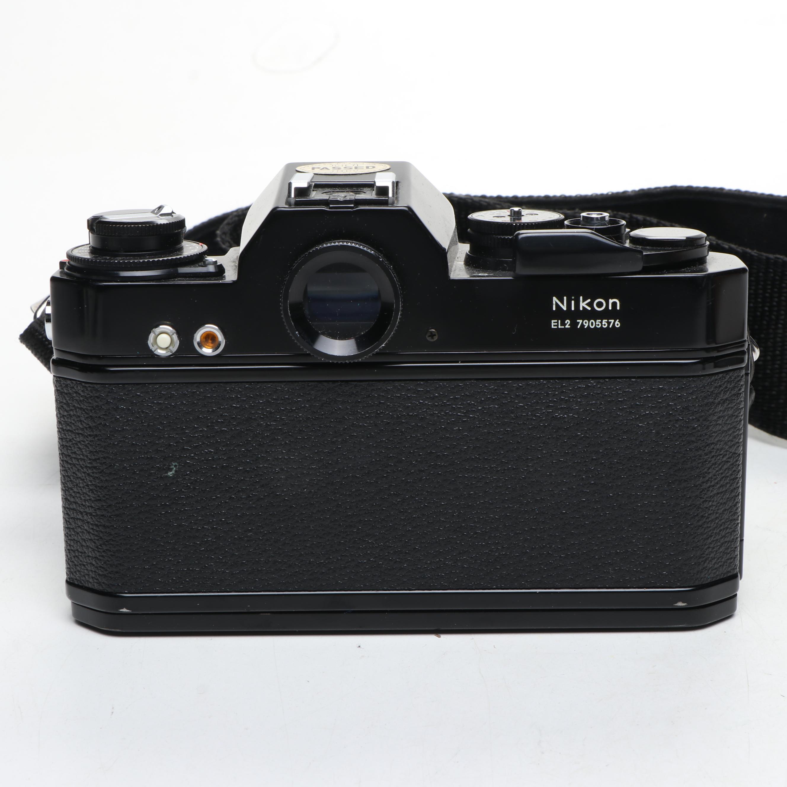 Nikon EL, Yashica-U Matic, and Kodak Retina IIIc Cameras with Lenses