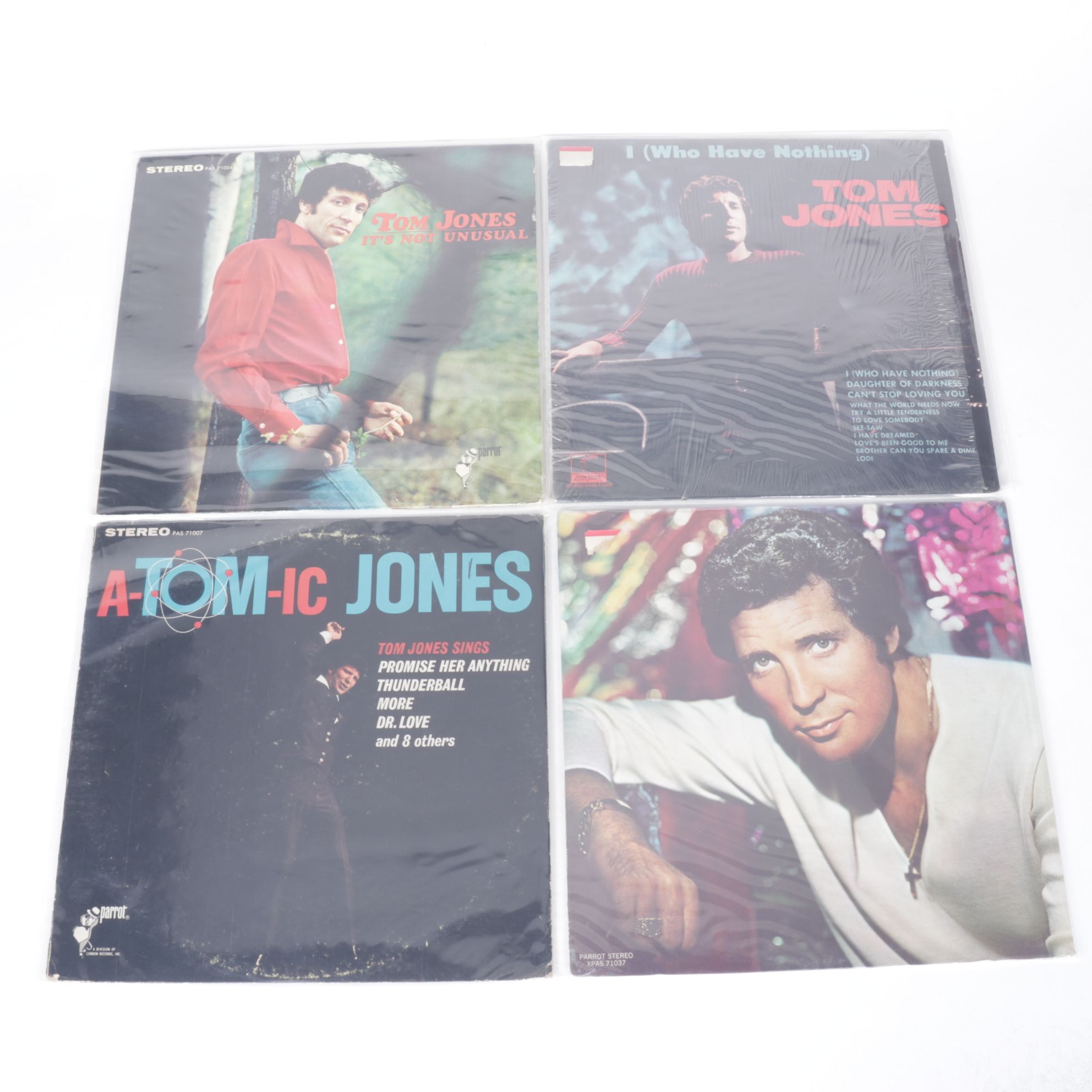 The Ink Spots and Tom Jones Collection of Vinyl Record Albums