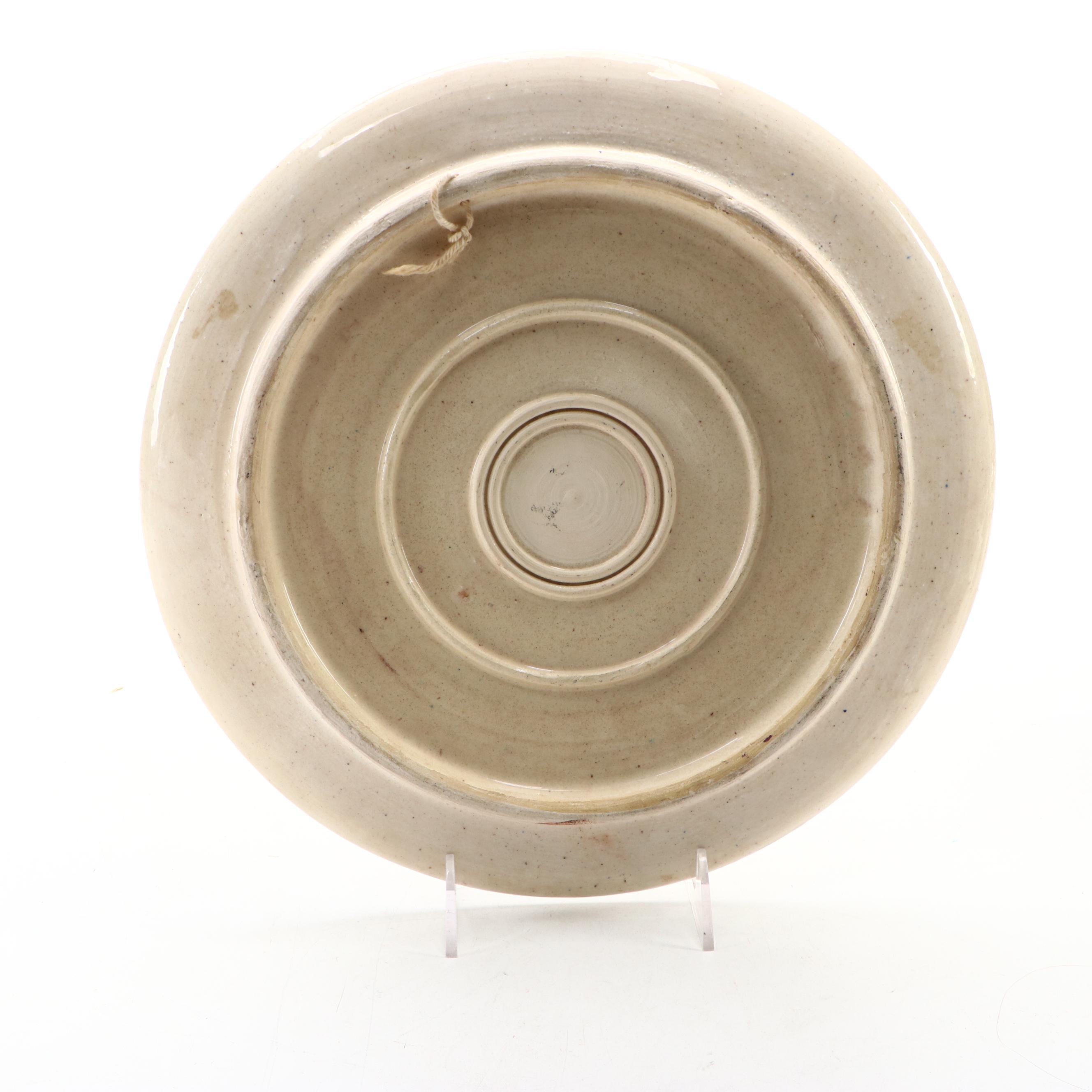 Outeiro Agueda Hand-Painted Ceramic Bowl with Decorative Plate