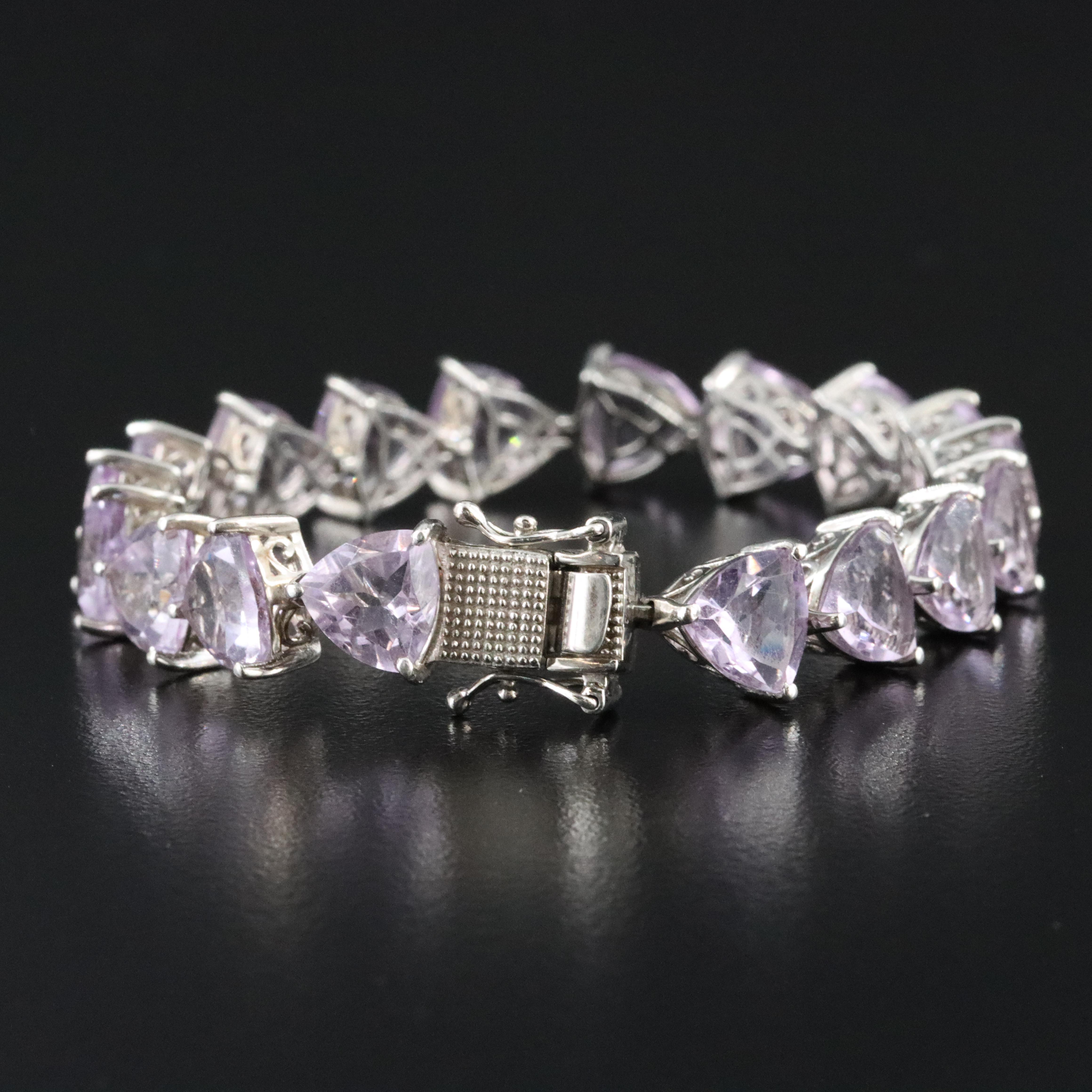 Sterling Amethyst Bracelet