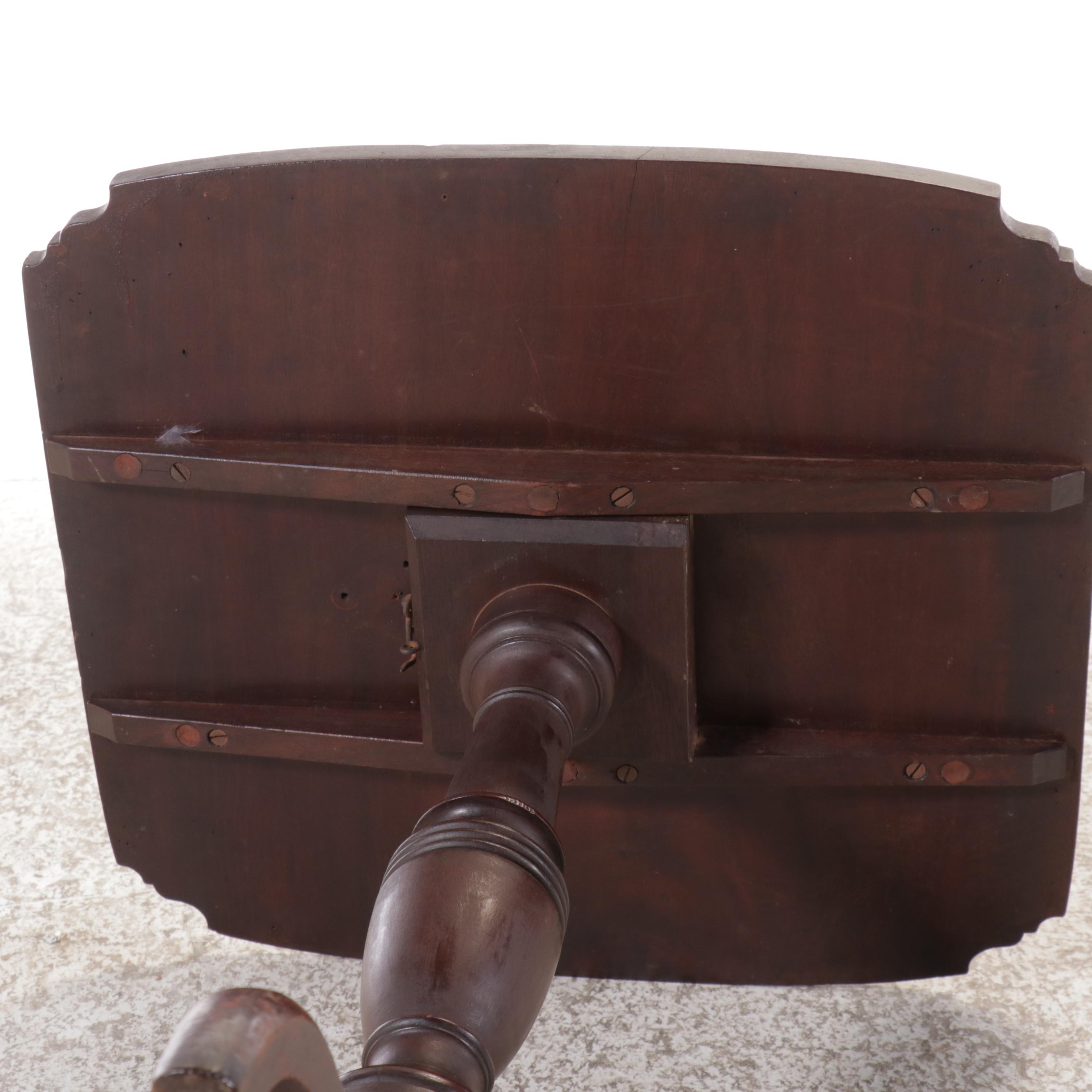 Regency Style Mahogany Tilt-Top Table