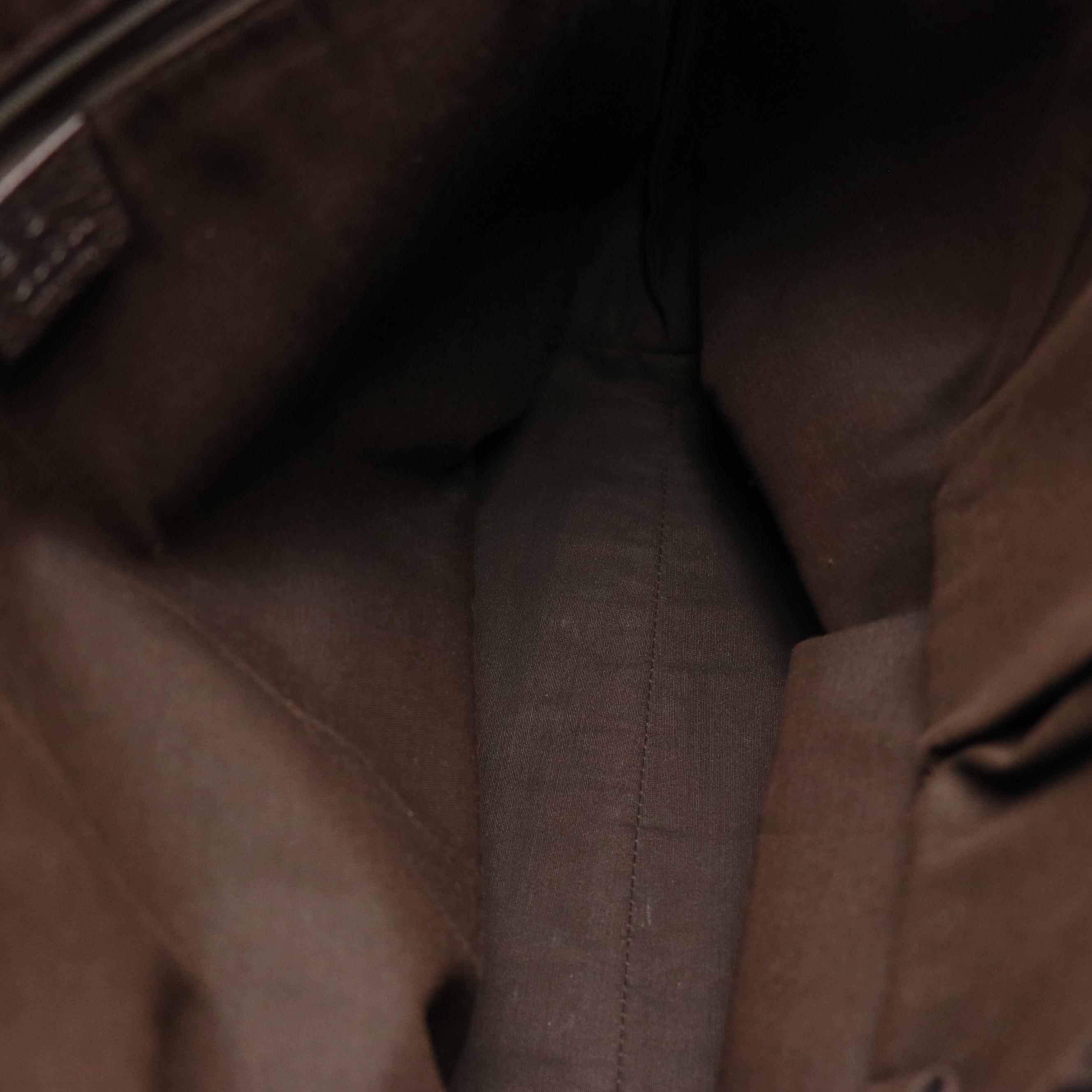 Gucci Large Two-Way Shoulder Bag in Burnt Orange Guccissima Leather