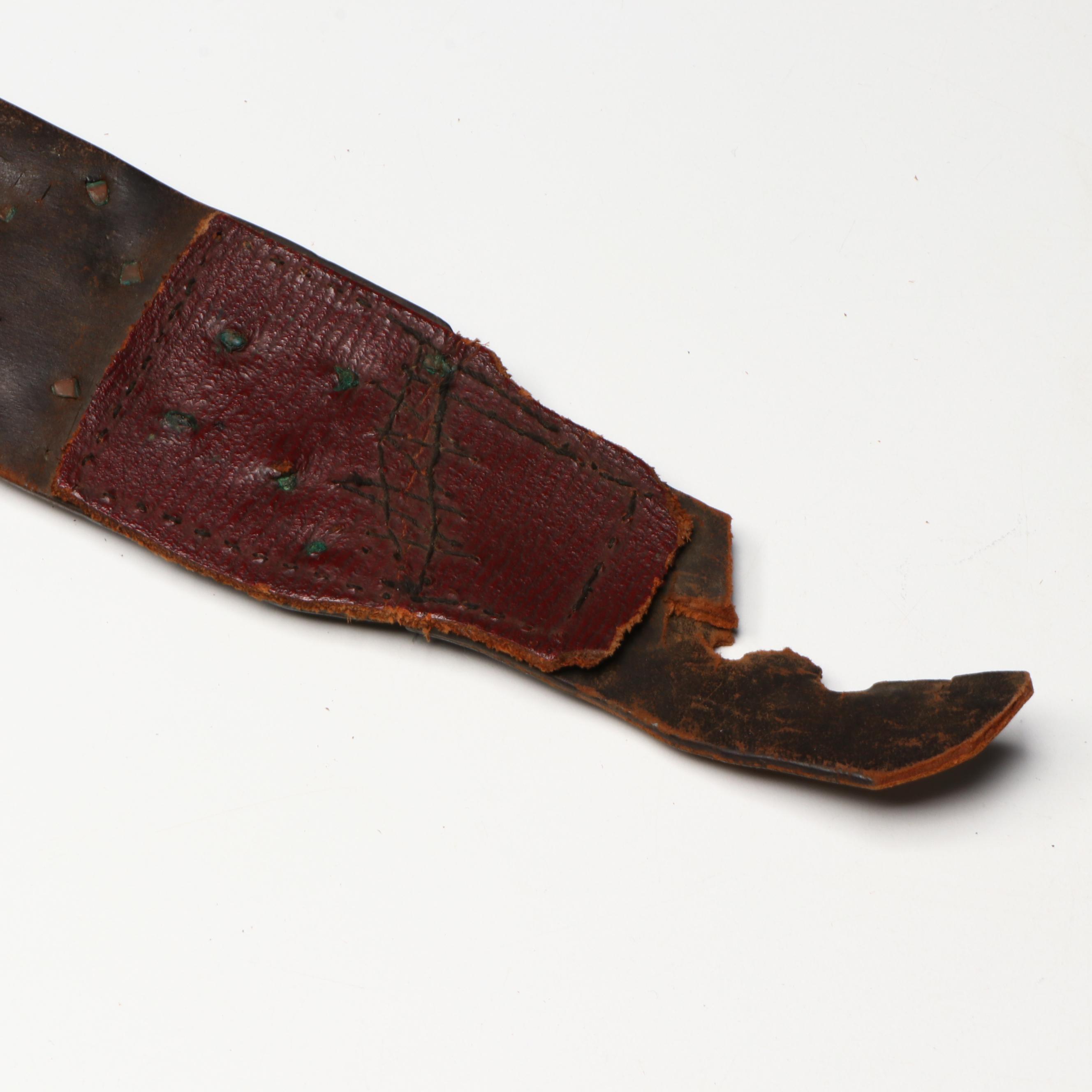 Studded Leather Holster and Cartridge Belt