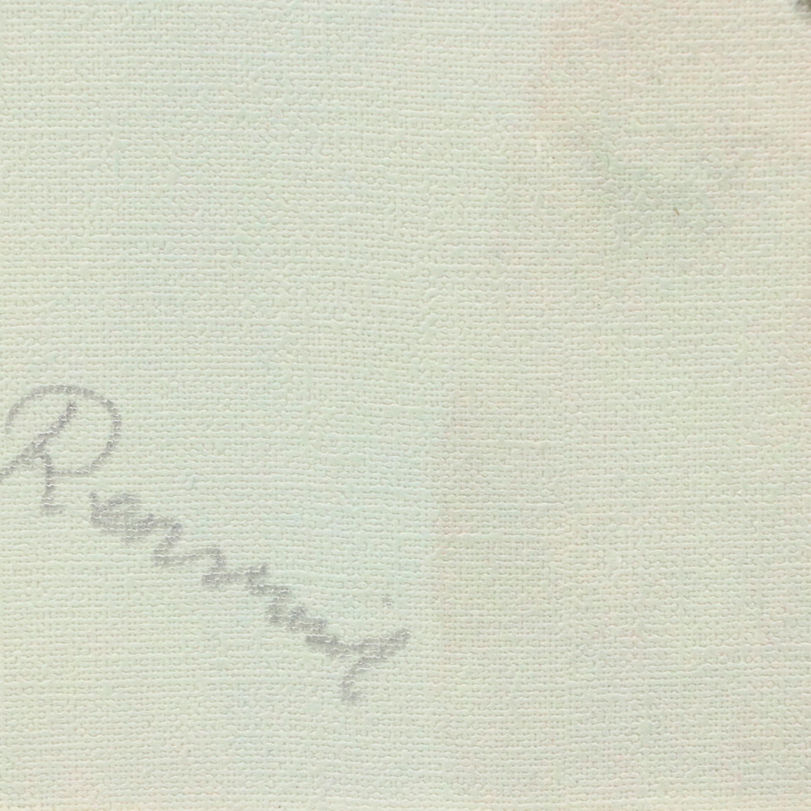 Contemporary Abstract Blue Oil Painting, 21st Century