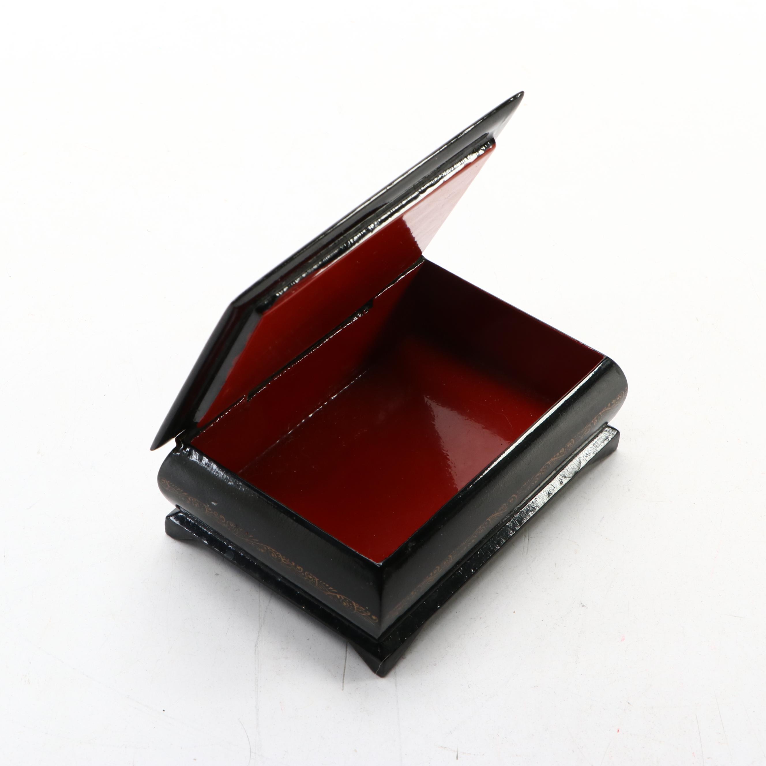 Lacquerware Decorative Boxes Featuring Folklore Images