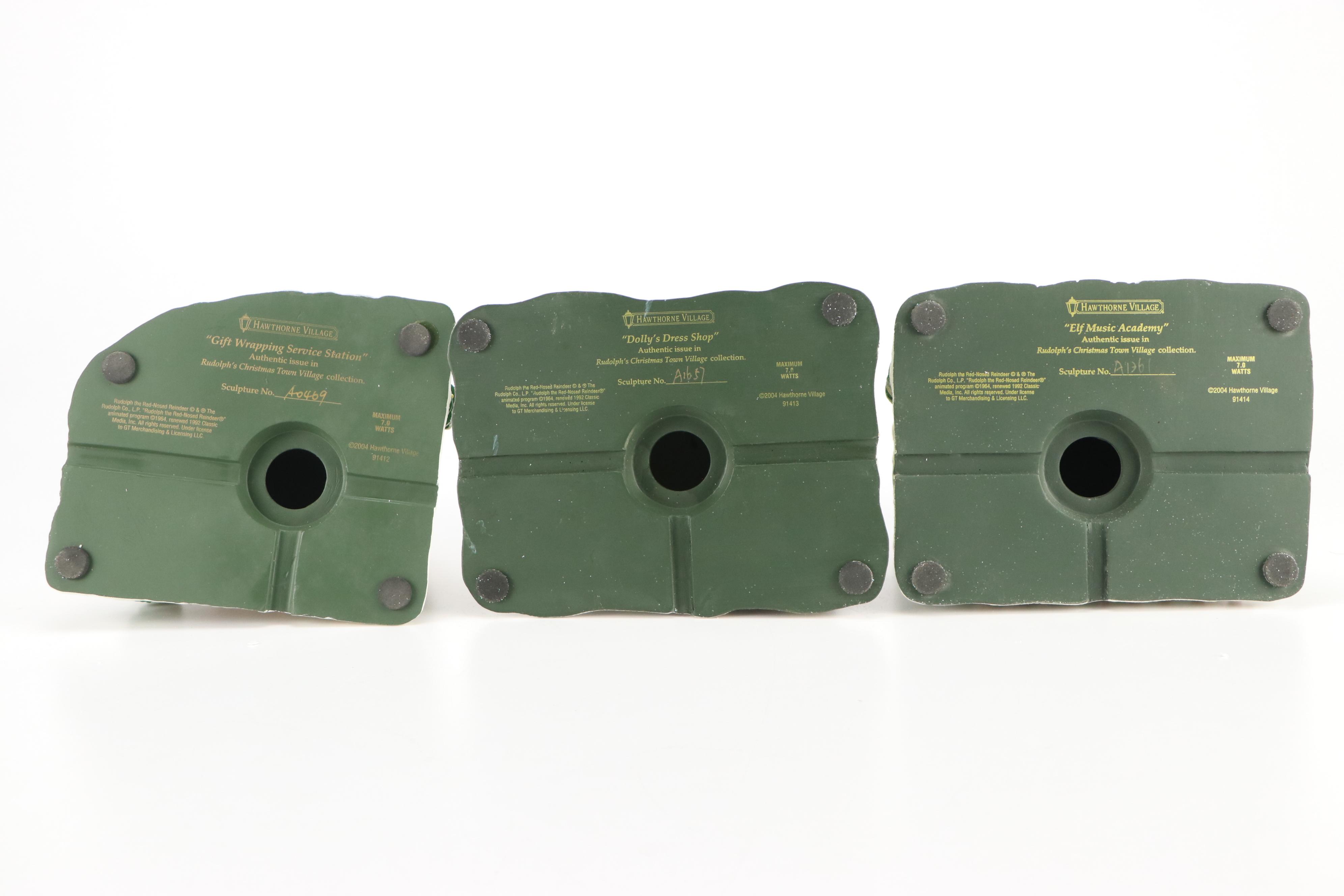 Hawthorne Village "Rudolph's Christmas Town Village" Houses and Accessories