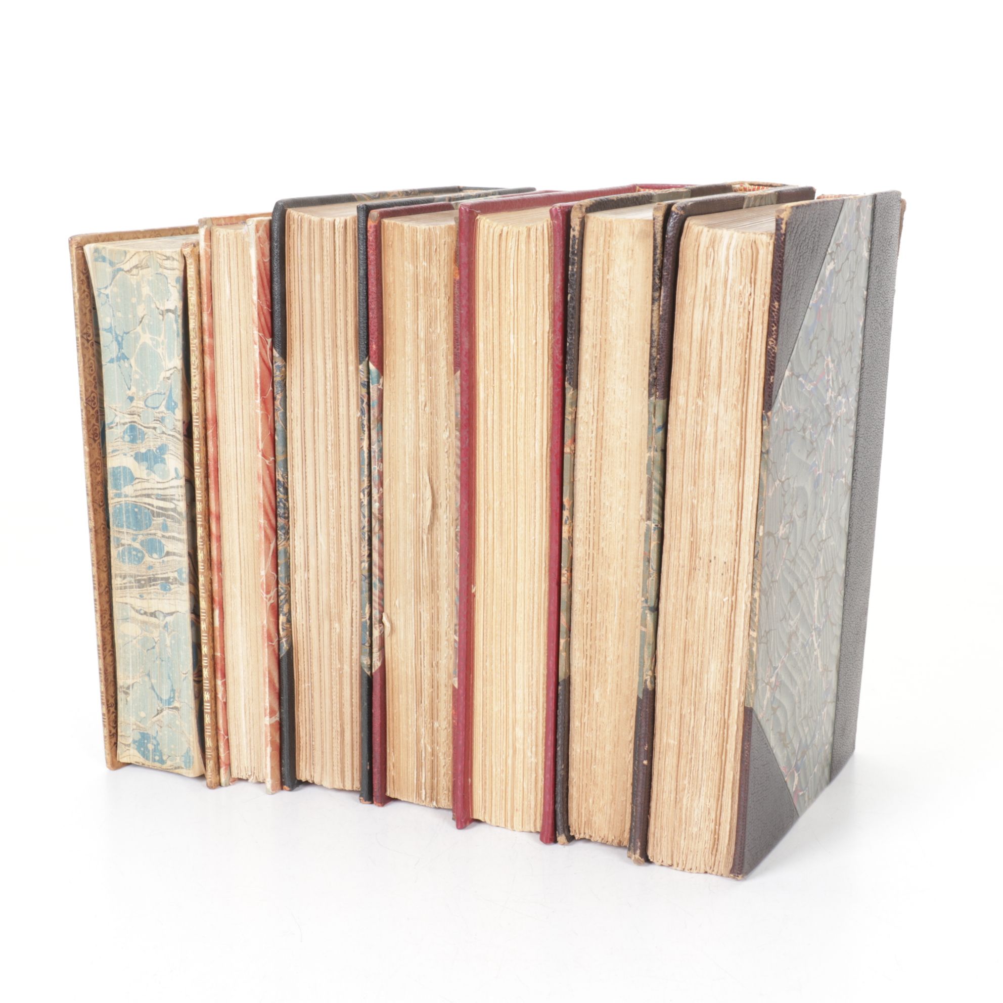 "The Arabian Nights" and Six Other Leather Bound Fiction Books