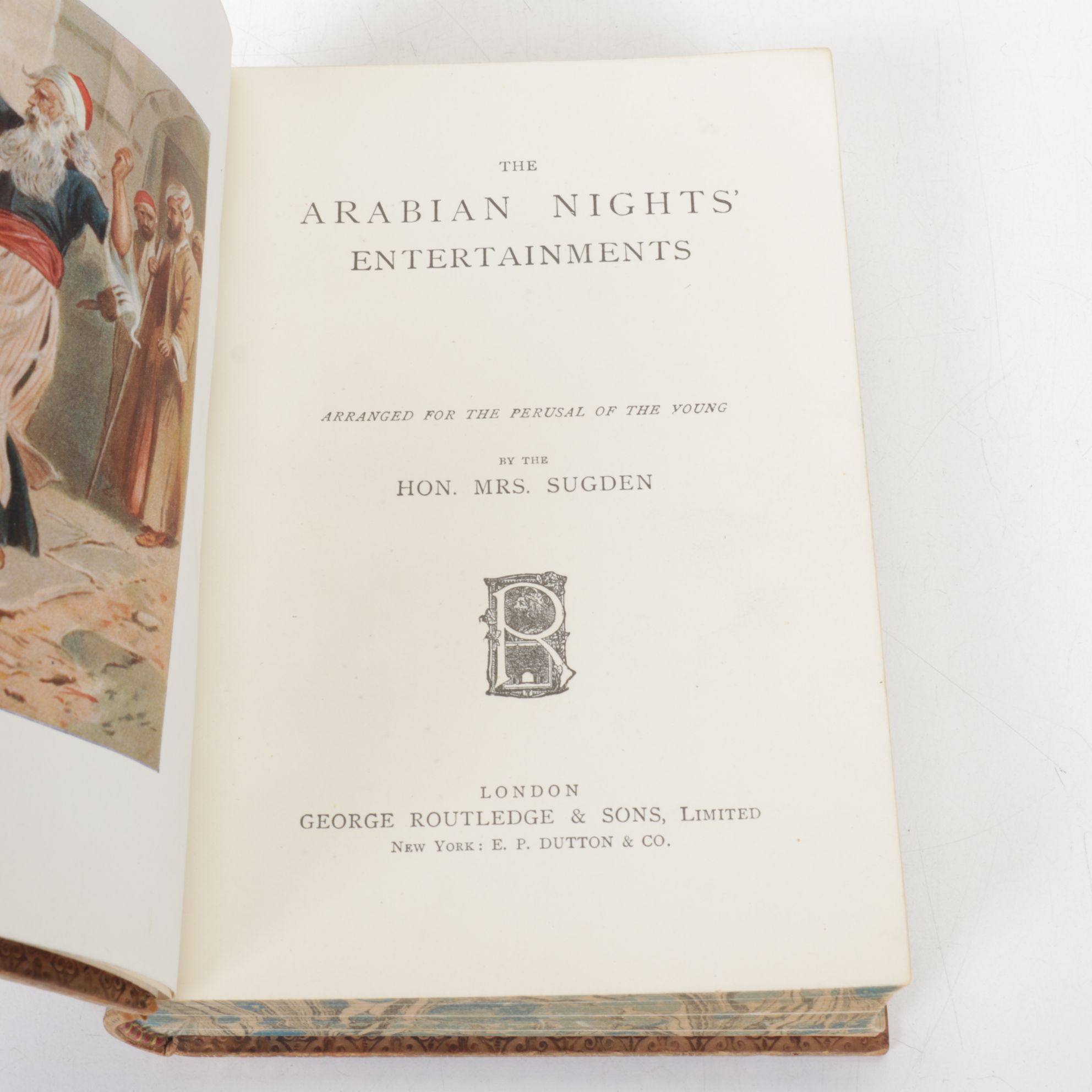 "The Arabian Nights" and Six Other Leather Bound Fiction Books