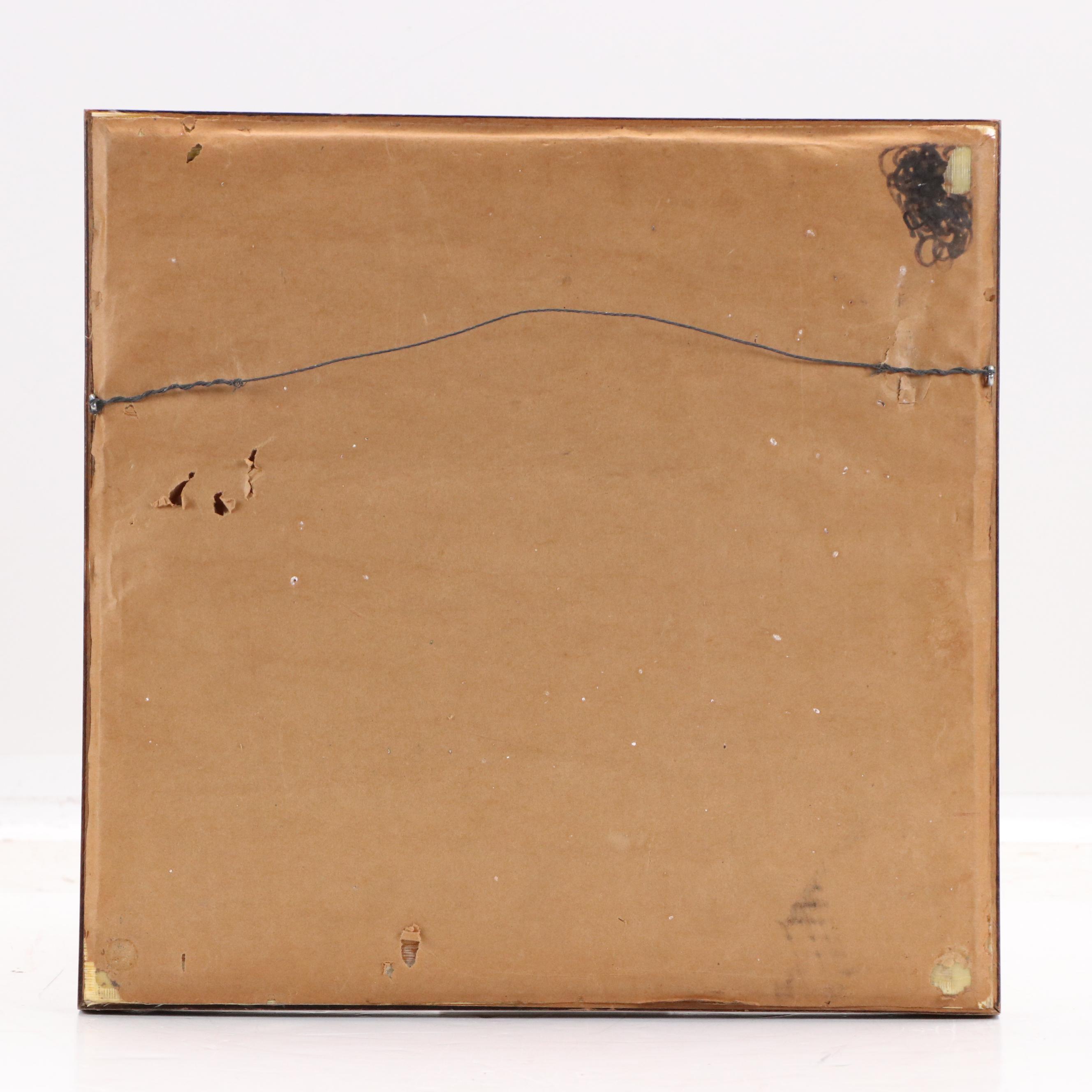 Floral Cross-Stitch Embroidery Panel with Butterfly, Late 20th–21st Century