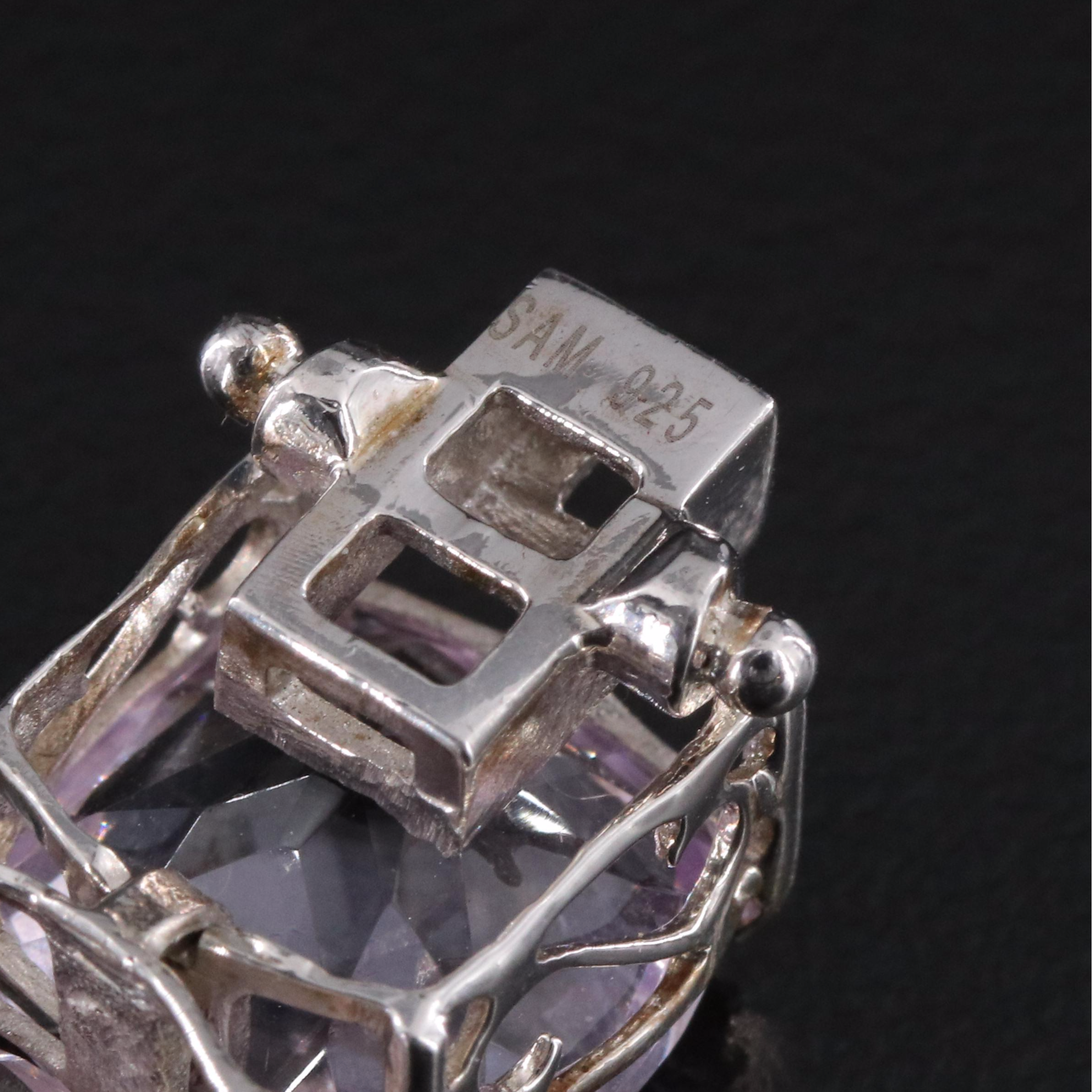 Sterling Amethyst Line Bracelet