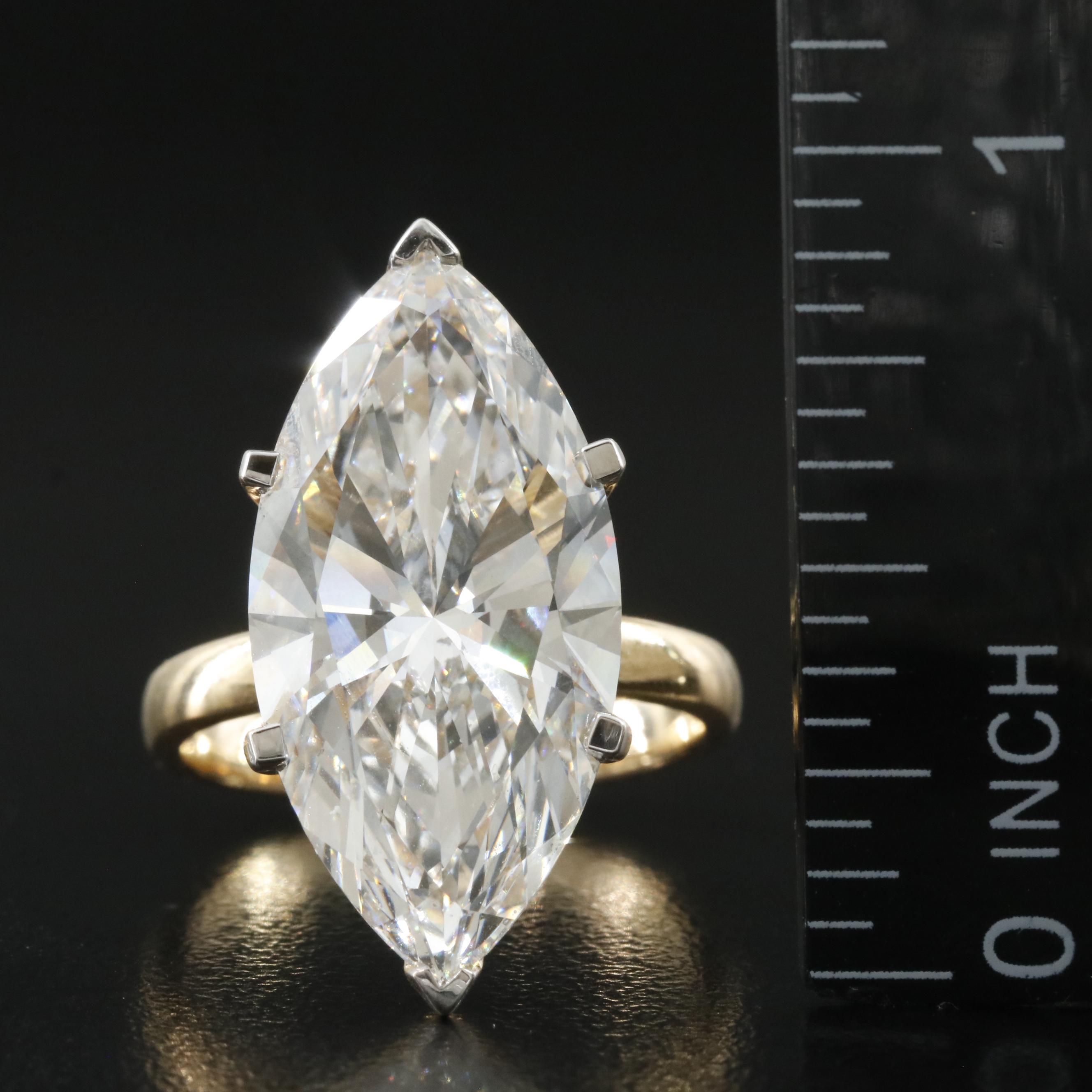 18K 10.02 CTW Lab Grown Diamond Solitaire Ring with IGI Report