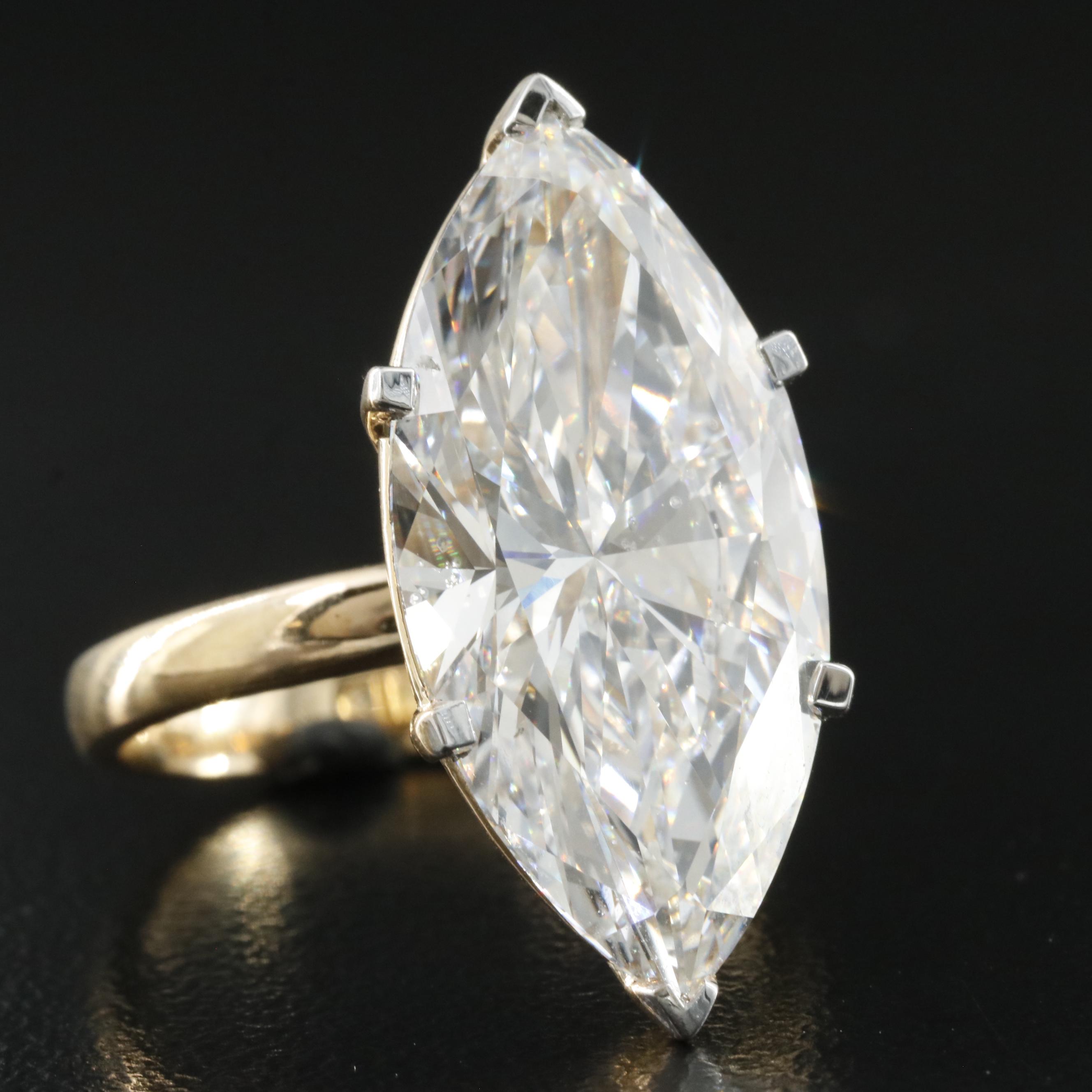 18K 10.02 CTW Lab Grown Diamond Solitaire Ring with IGI Report