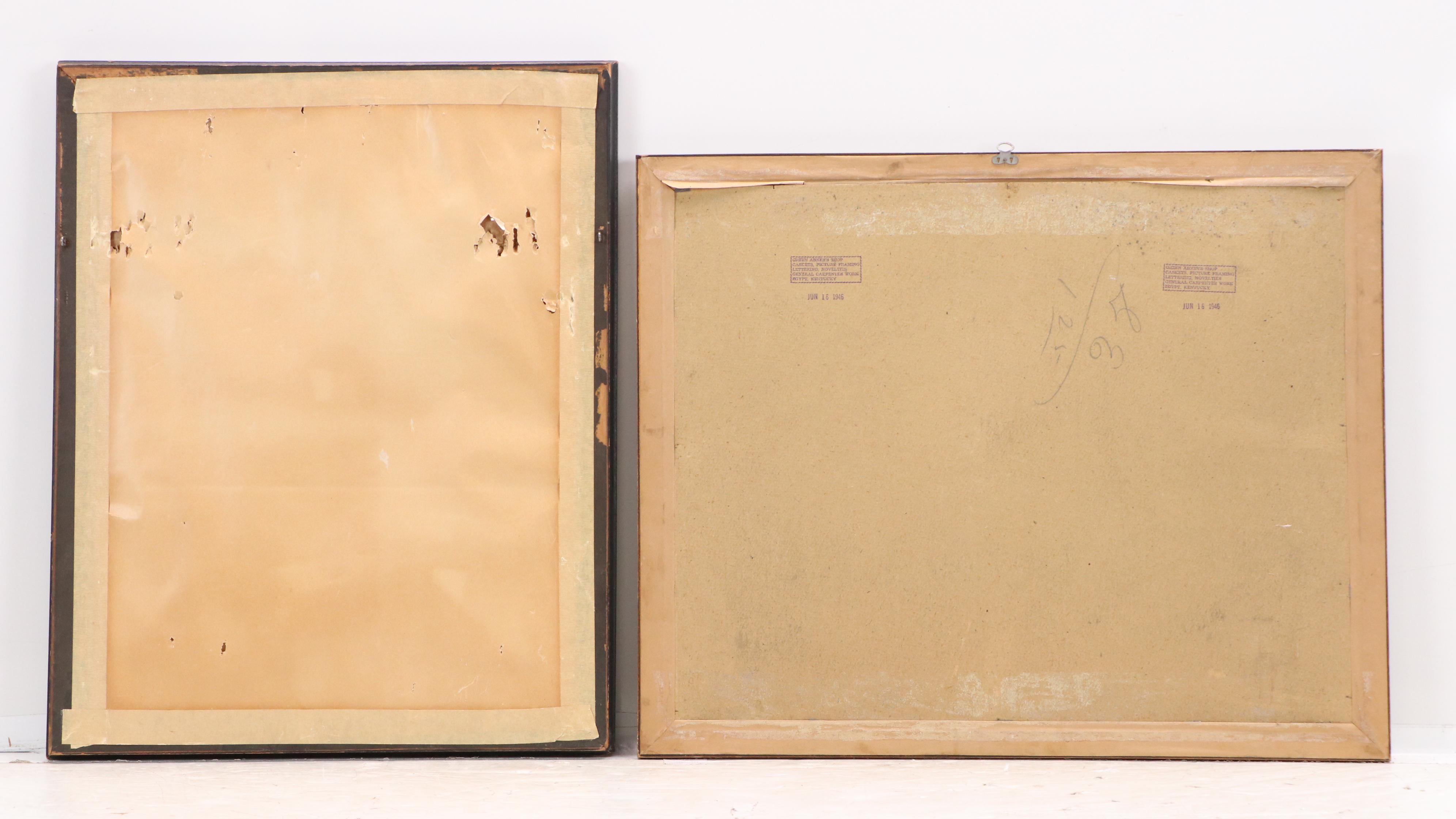 Hand-Colored Portrait Photographs of Couple and Child, 19th Century