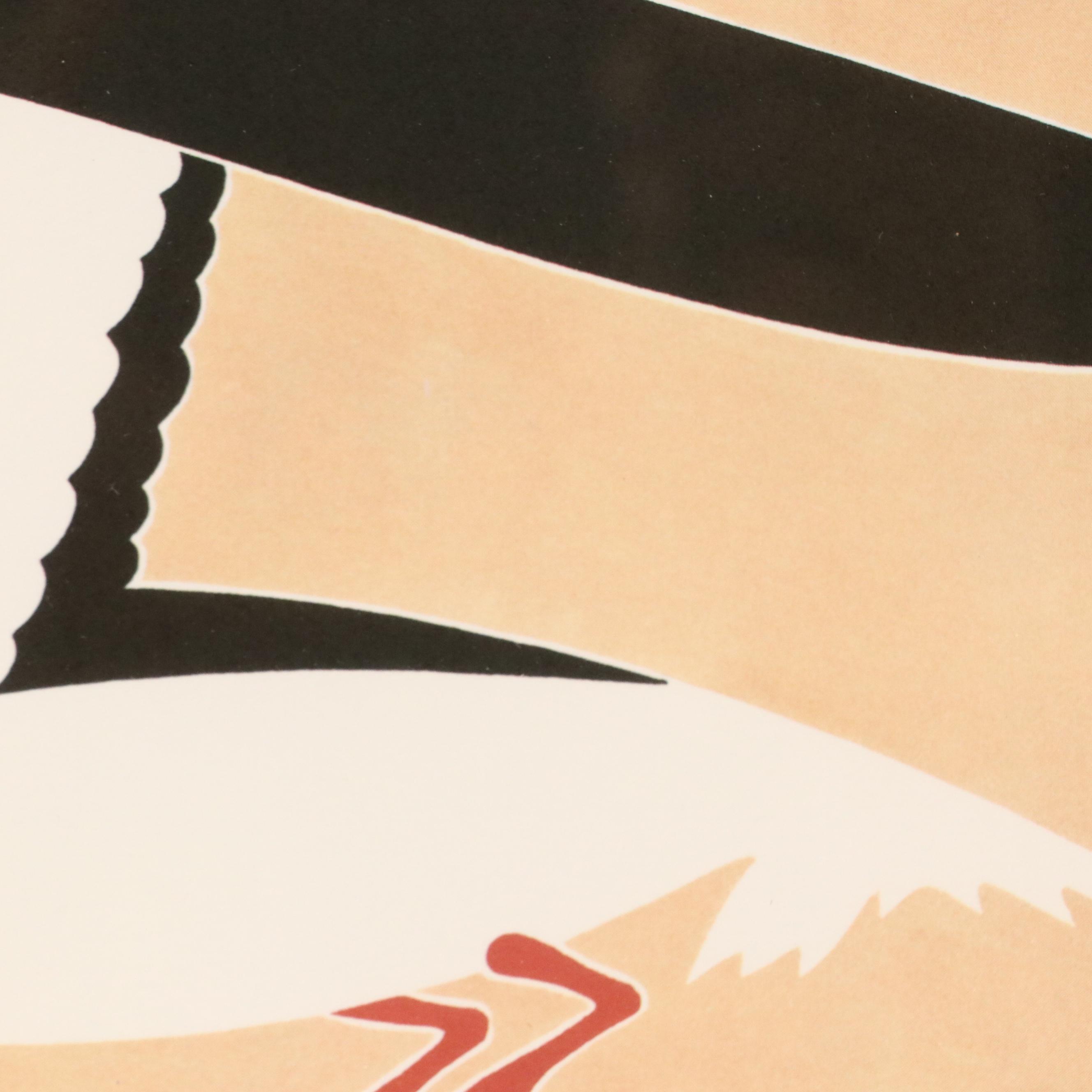 Ikki Matsumoto Offset Lithograph "Skimming the Whitecaps," Circa 1980