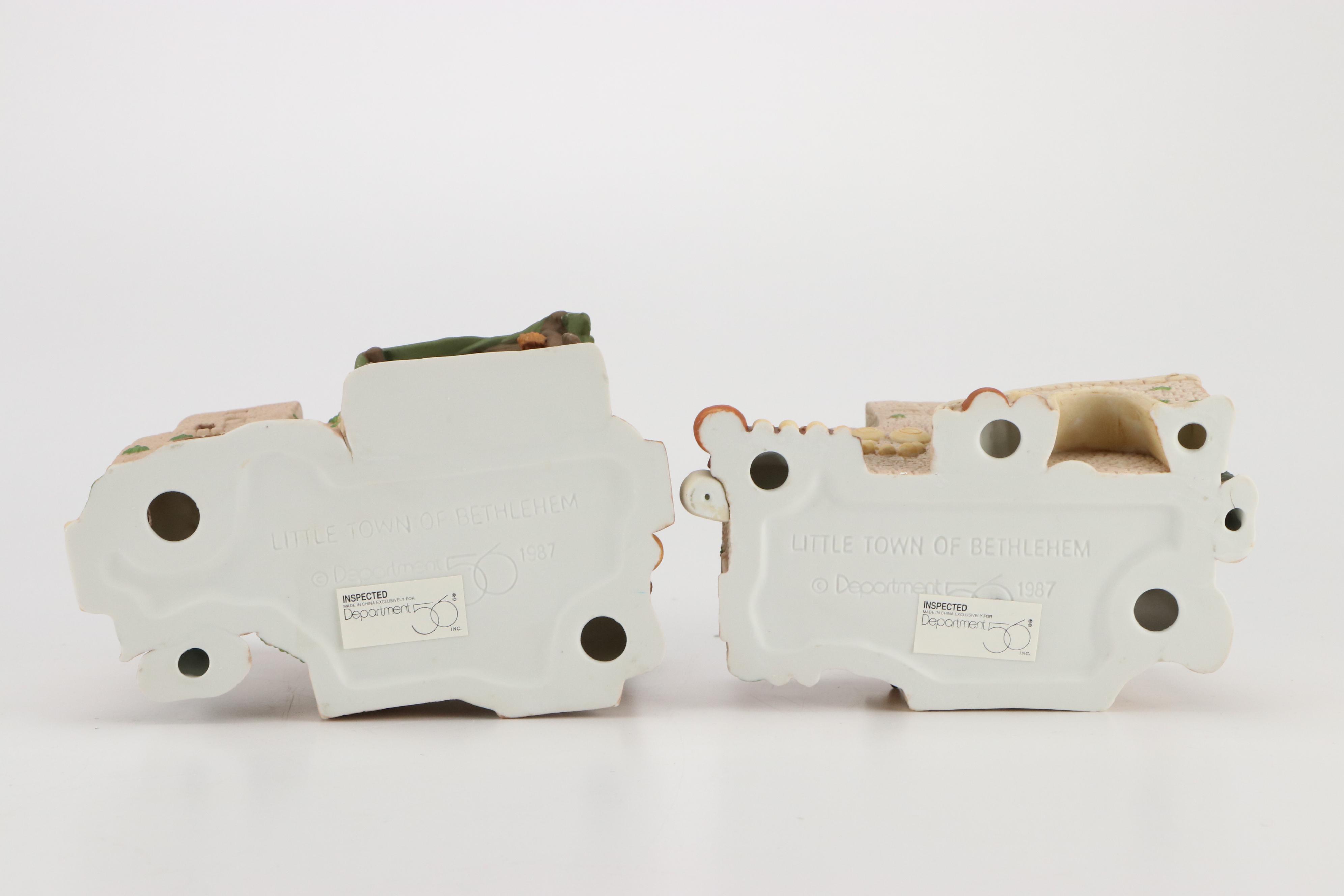 Department 56 Little Town of Bethlehem with Other Porcelain Churches