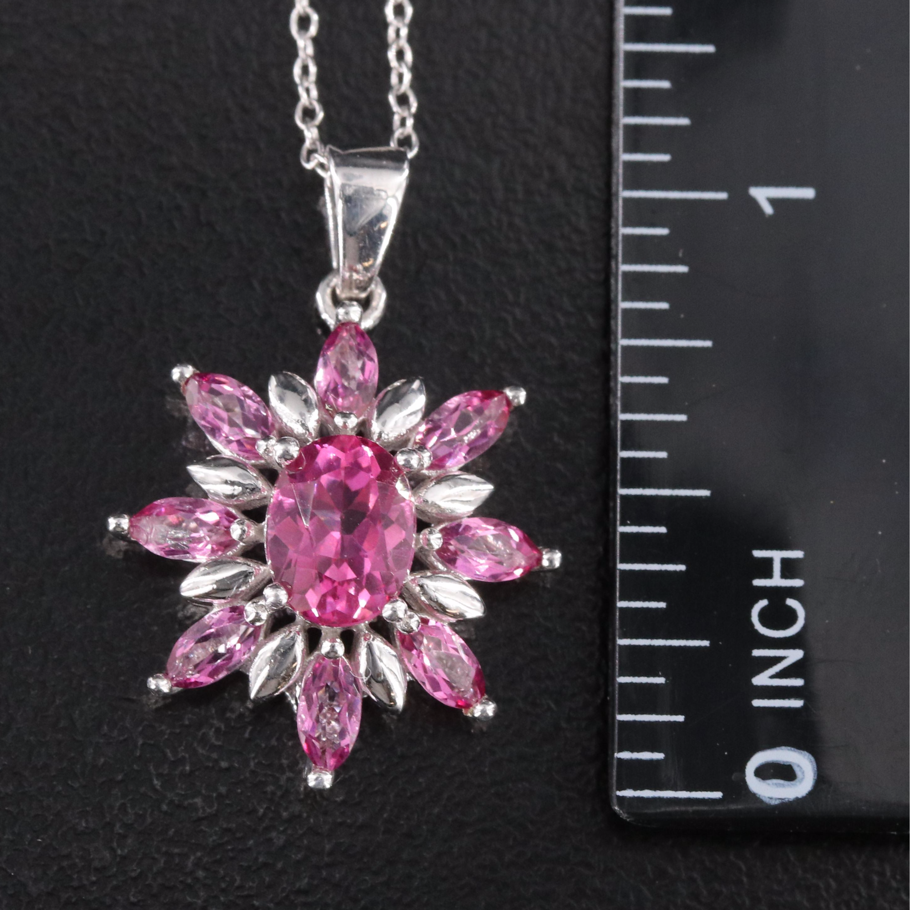 Sterling Topaz Ring and Pendant Necklace