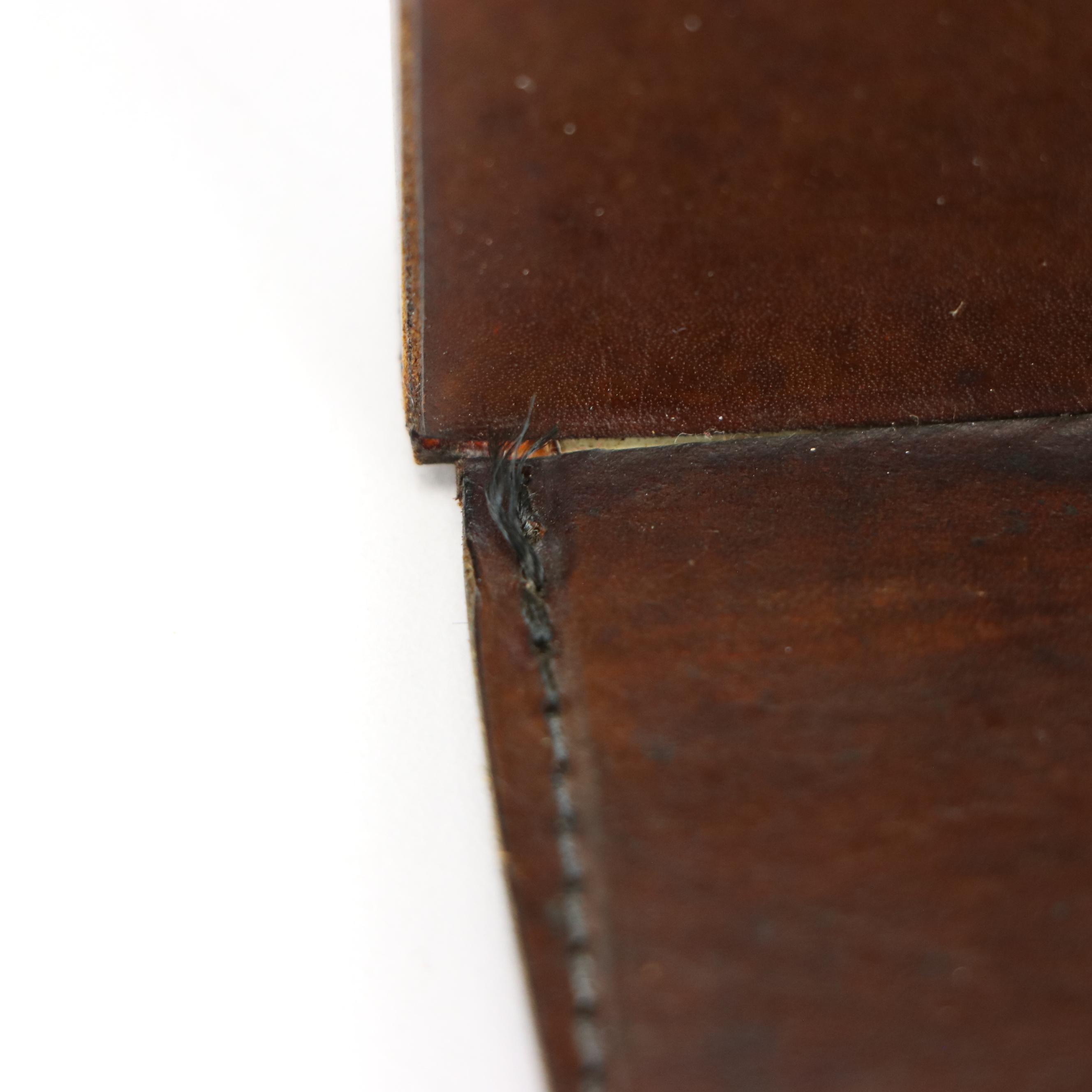 M.W. Barnes Leather Covered Bookends with Gilded Owl Decals