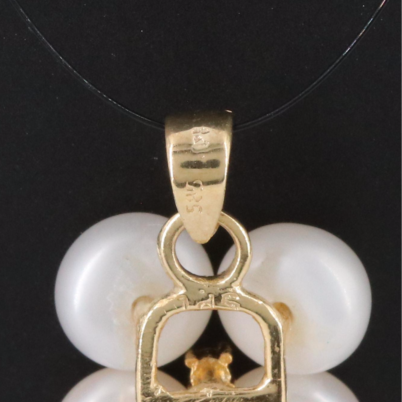 14K Pearl and Diamond Pendant