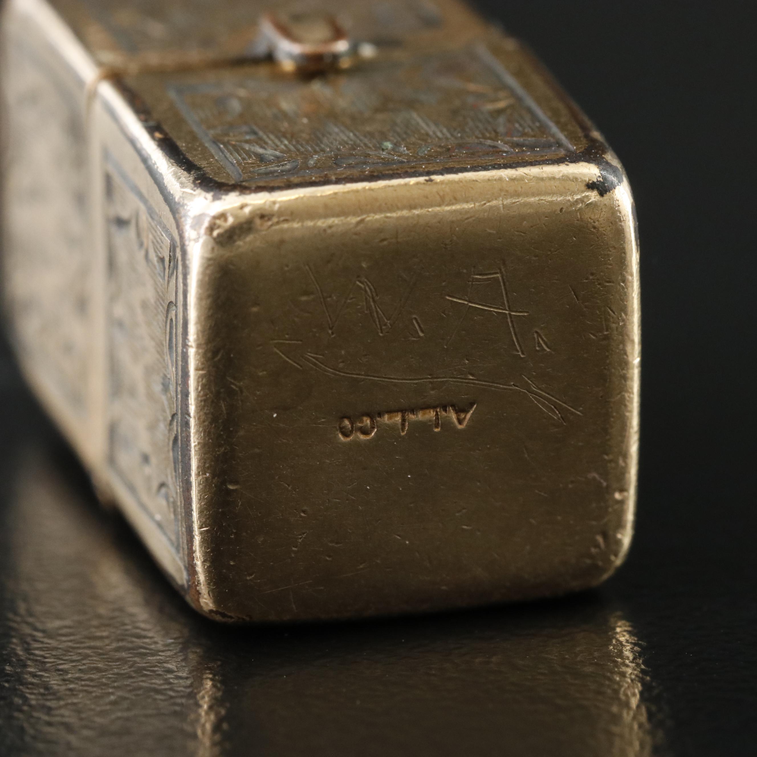 Vintage A.L. Lindroth Co. Trinket Box Pendant