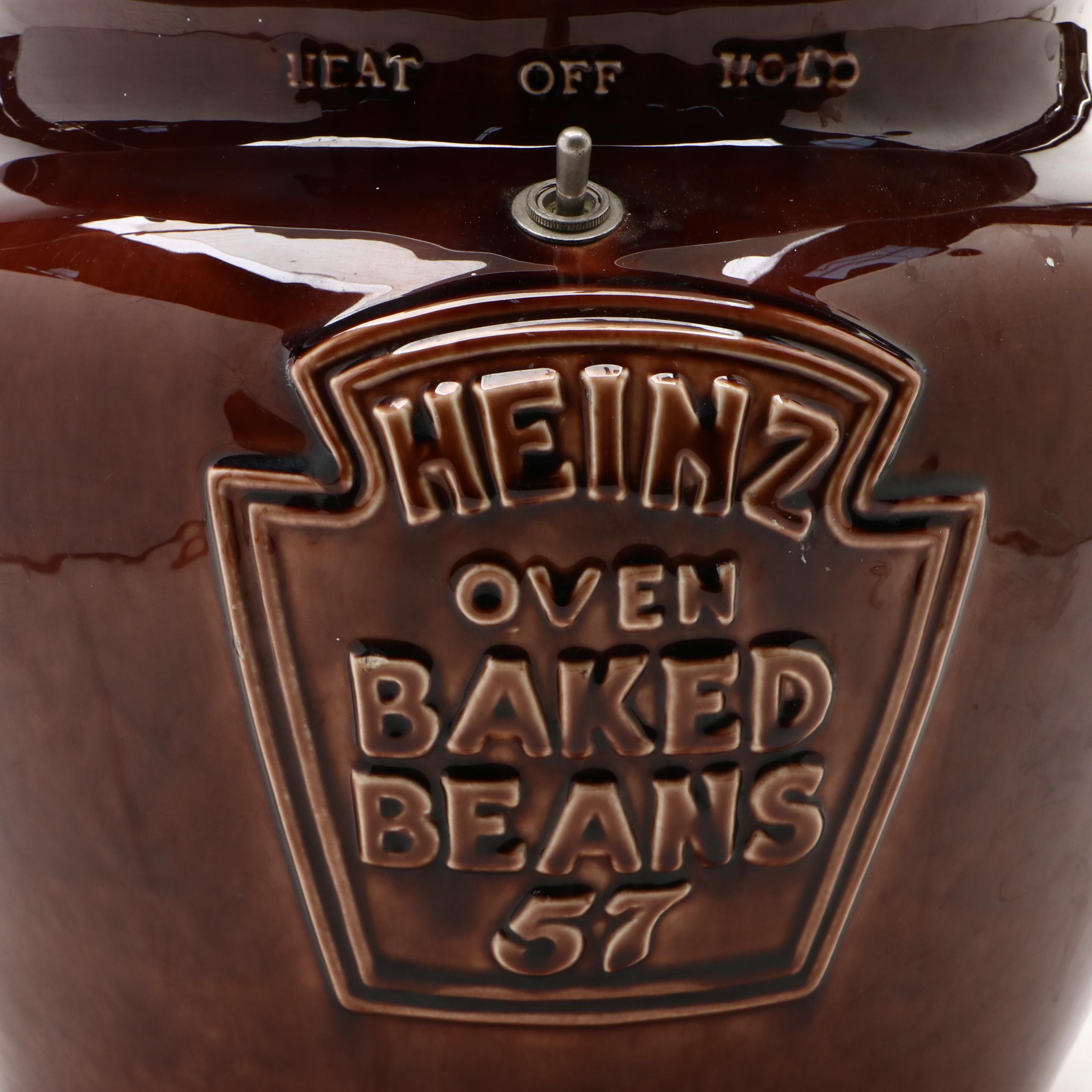 Vintage Heinz Ceramic and Metal Electric Baked Bean Pot, Mid to Late 20th C.