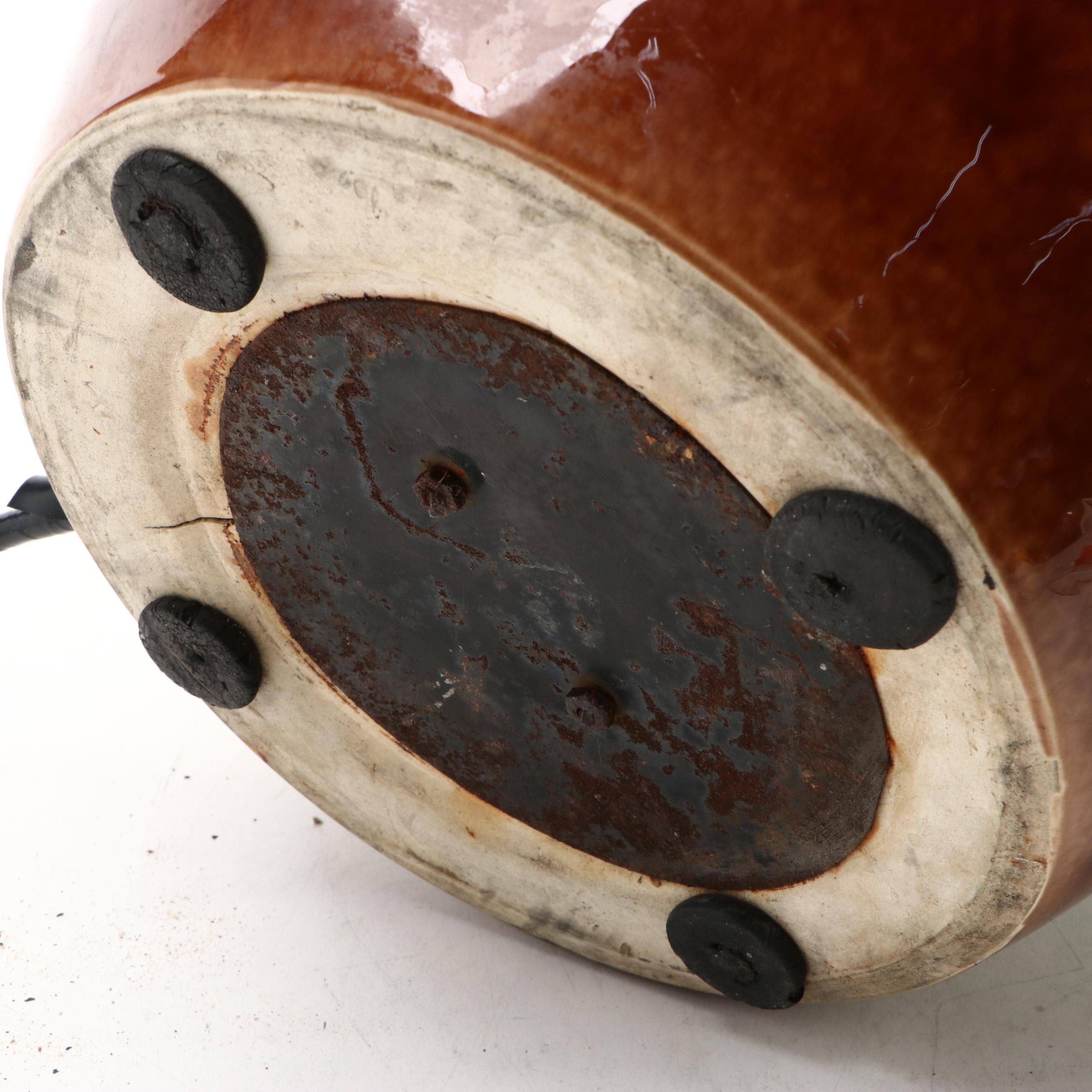 Vintage Heinz Ceramic and Metal Electric Baked Bean Pot, Mid to Late 20th C.