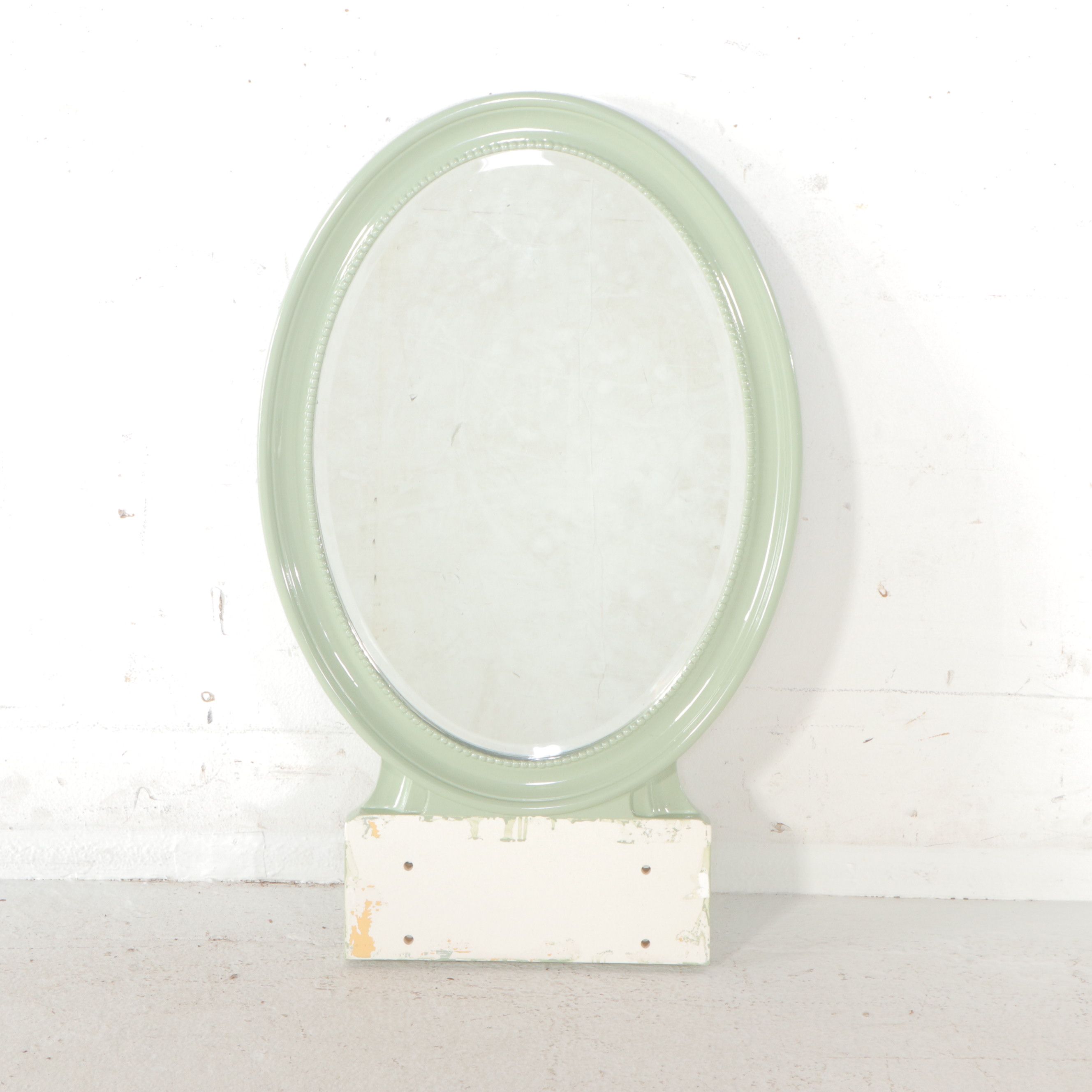 Traditional Style Mint Green Painted Vanity Table