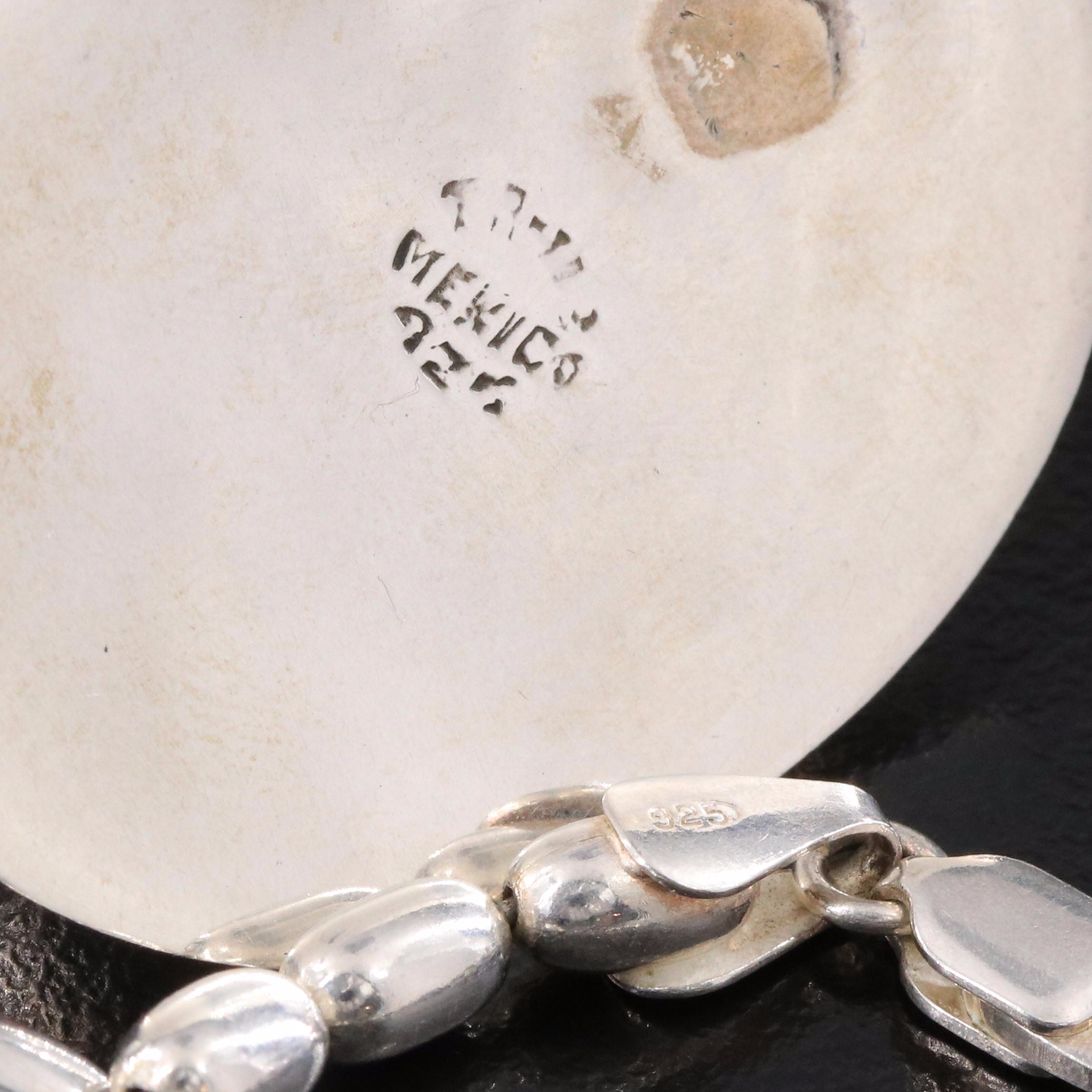 Sterling Amber Pendant on Beaded Chain Necklace