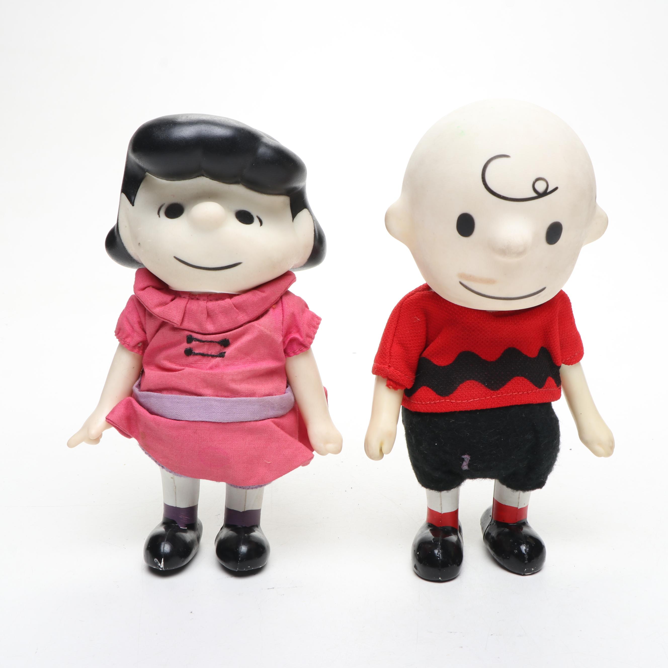 Boucher Associates Charlie Brown, Snoopy, Lucy, and Others Peanuts Pocket Dolls