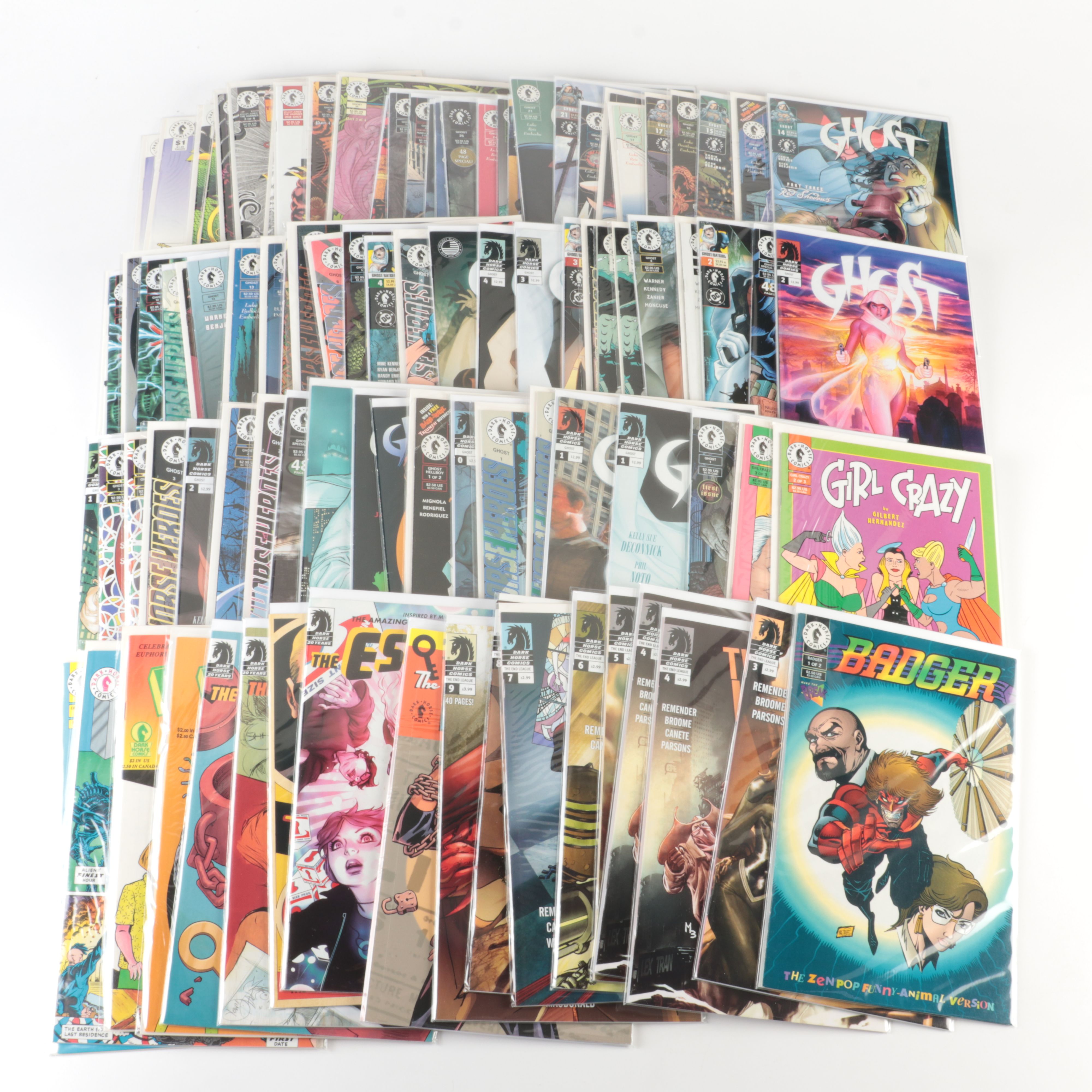 A Collection of 150+ Modern Age Comics that Includes "Ghost" and "The Escapist"