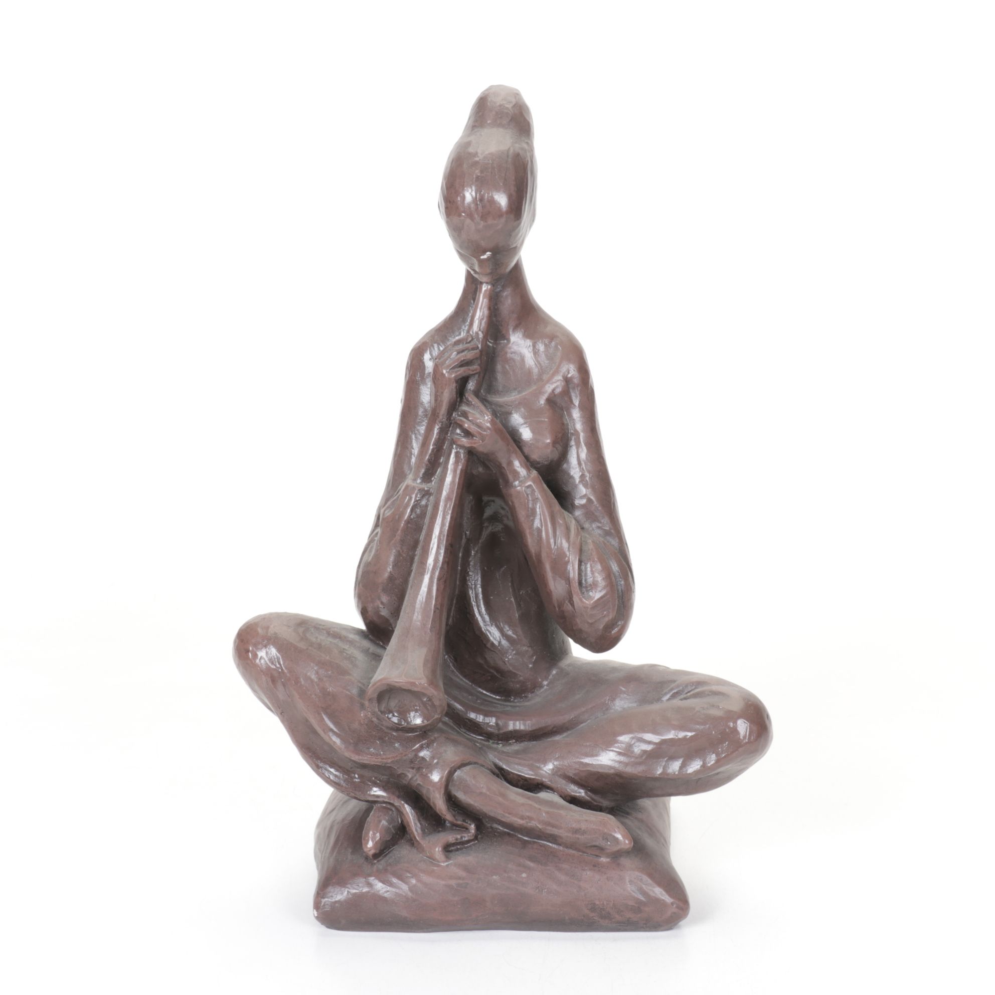 Leonardo Art Works Plaster Cast "Woman Playing Flute", 1961