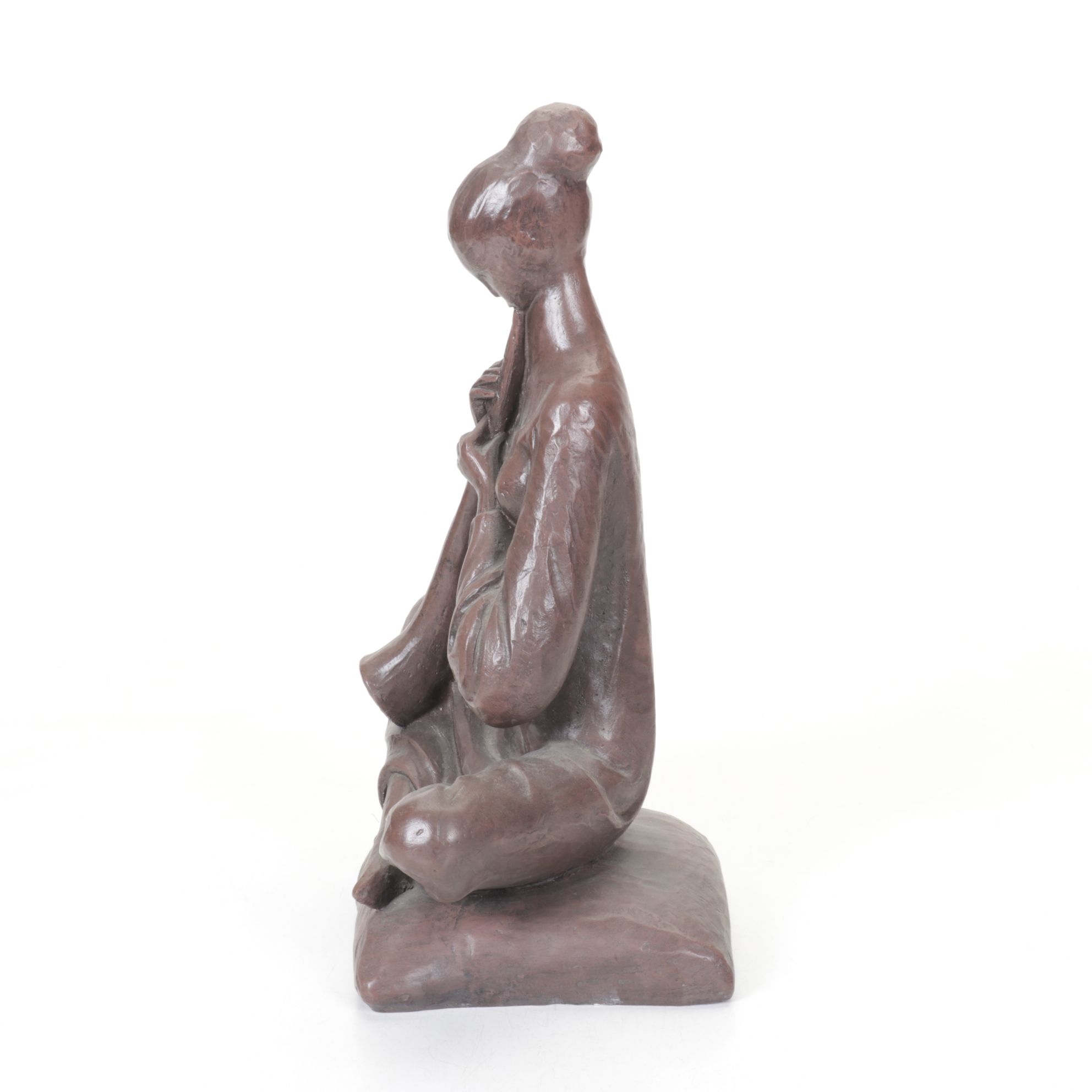 Leonardo Art Works Plaster Cast "Woman Playing Flute", 1961