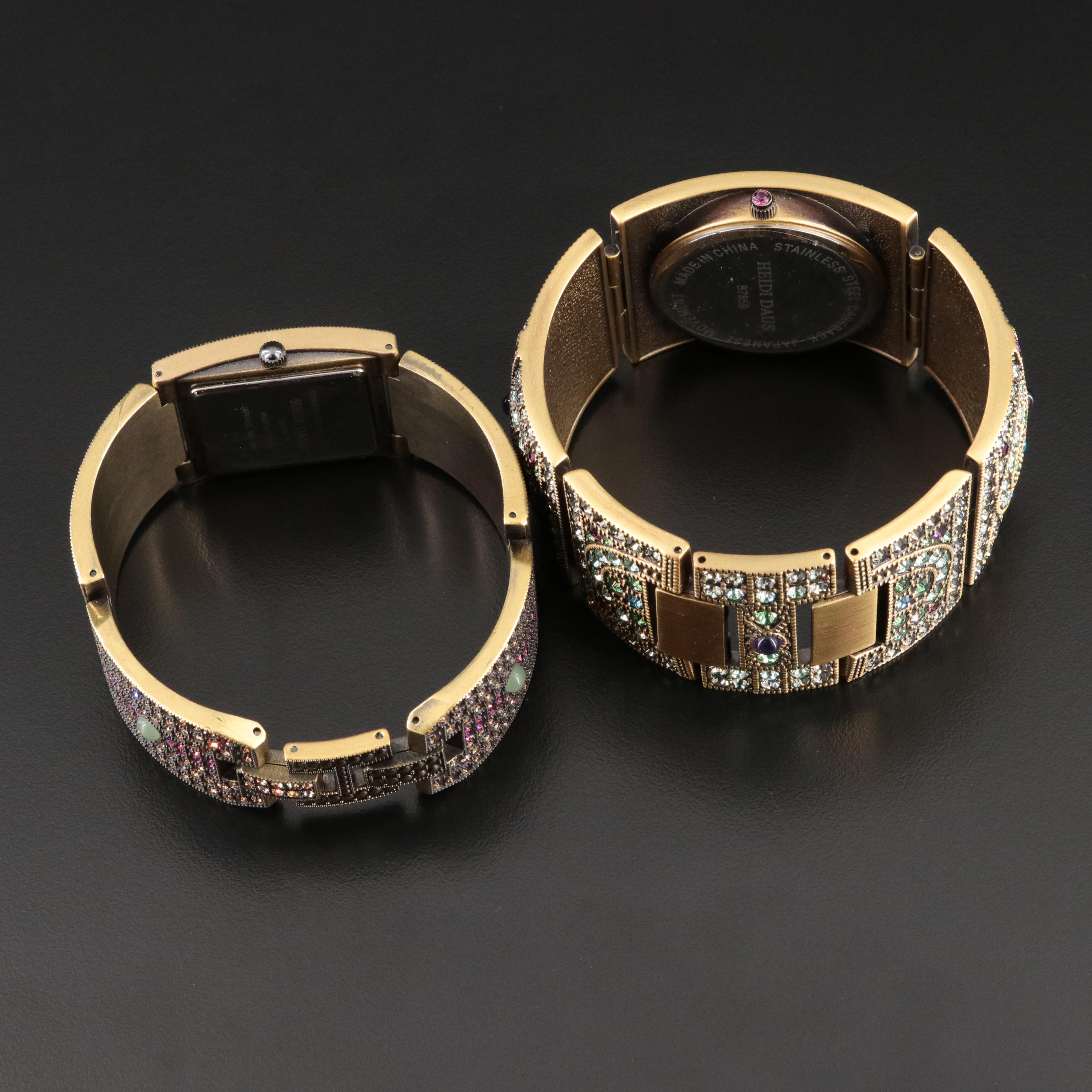 Heidi Daus Divinely Deco Rhinestone and Crystal  Quartz Watches